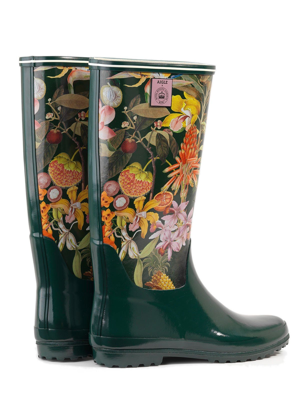 Aigle Aigle Venise Print grün/bunt-kombi Gummistiefel
