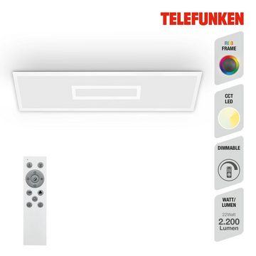 Telefunken LED Panel 319206TF, LED fest verbaut, Kaltweiß, Neutralweiß, Tageslichtweiß, Warmweiß, Deckenleuchte, Panel, CCT, RGB Beleuchtung, Centerlight