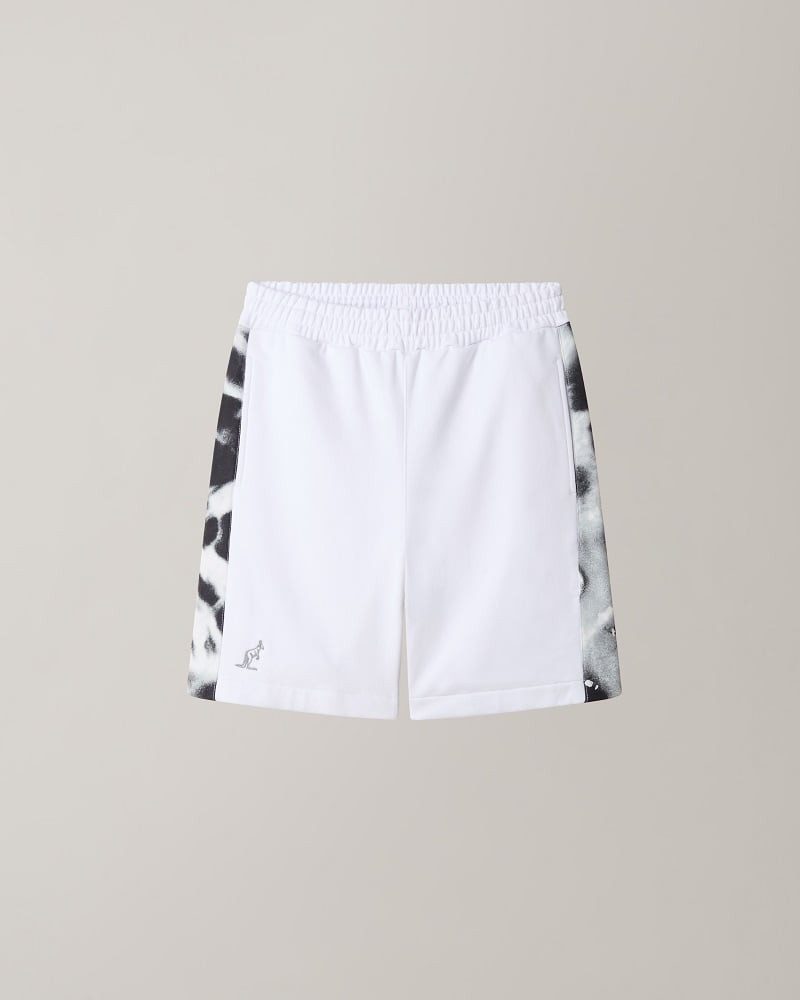 Australian Shorts Tennishose File 2025 (Baumwolle) kurz weiss/schwarz Herren
