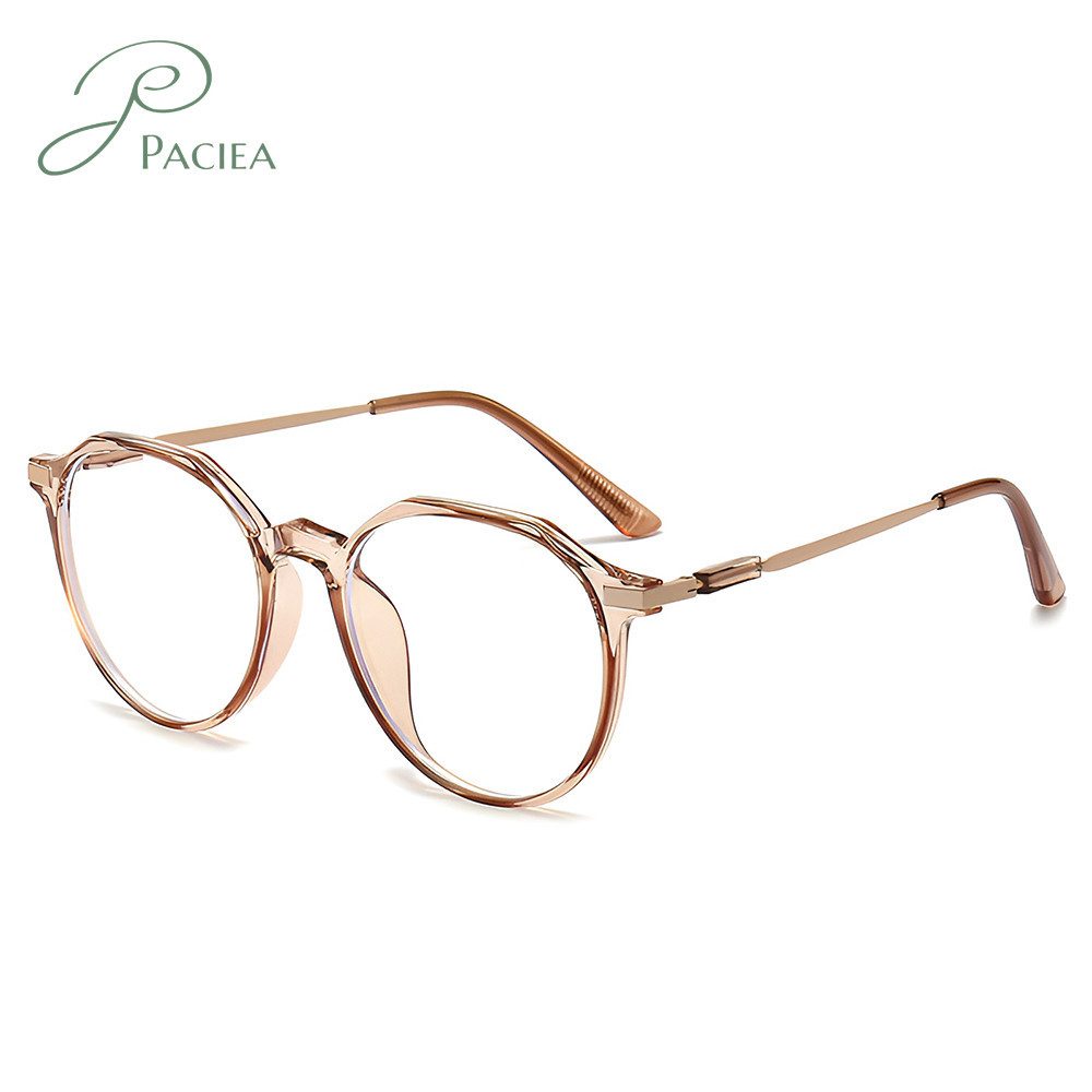 PACIEA Lesebrille Damen Herren Rundrahmen Blaulichtfilter Vollrand Ultraleicht