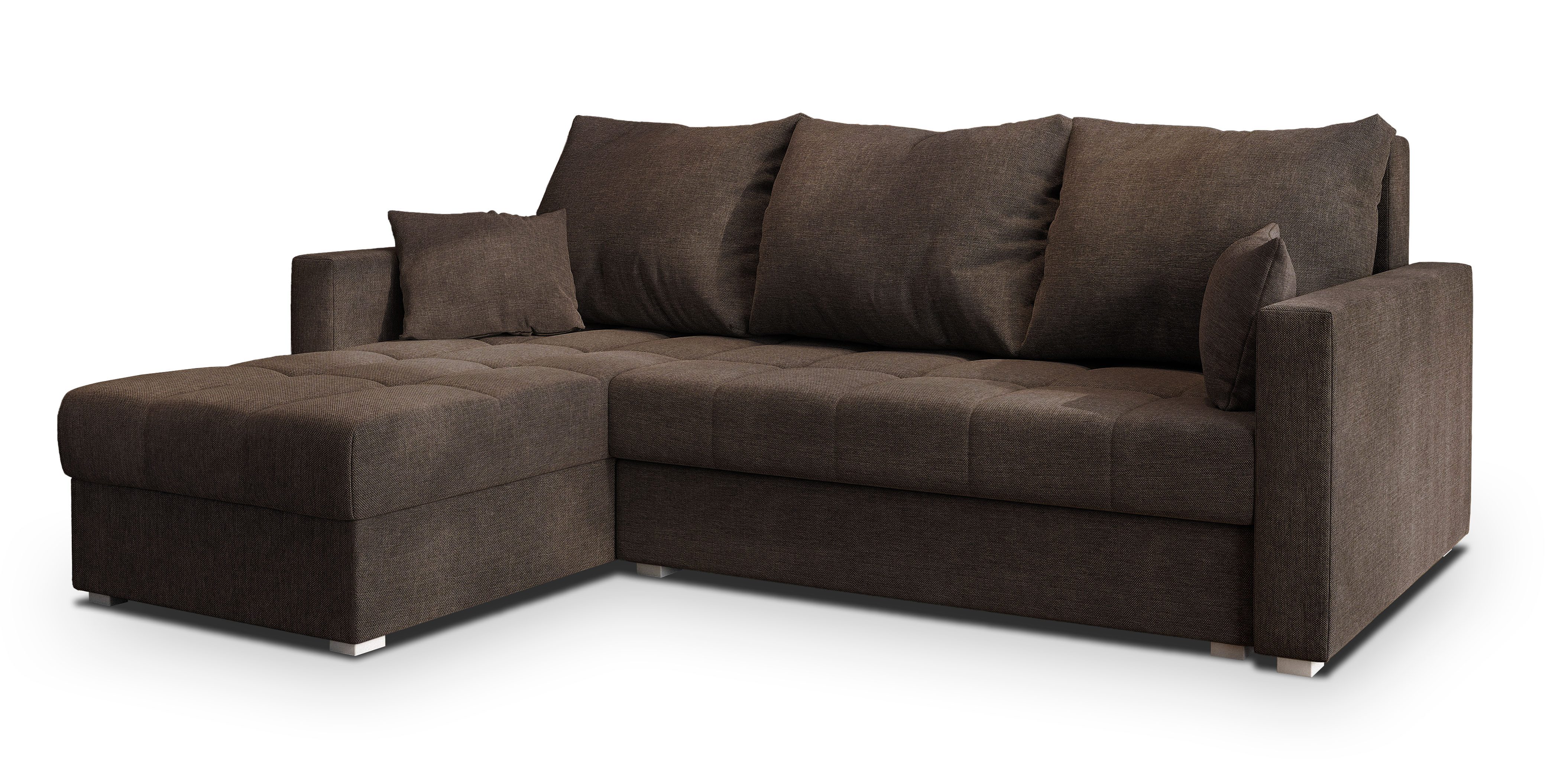 Masseno Ecksofa NIDA mit Schlaffunktion L-Form, Sofa mit Bettkasten günstig online kaufen