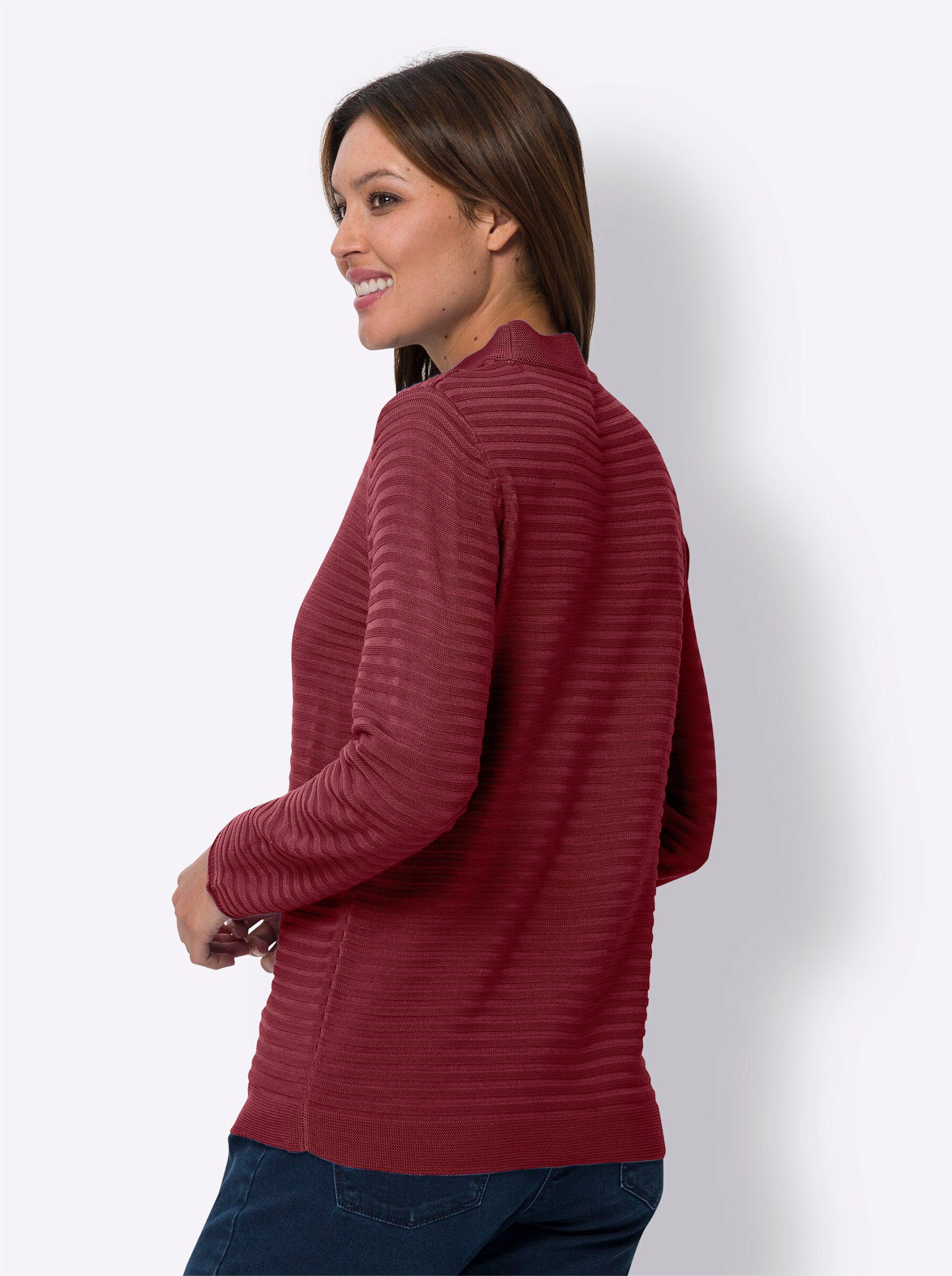 Sieh an! Strickpullover kirsche