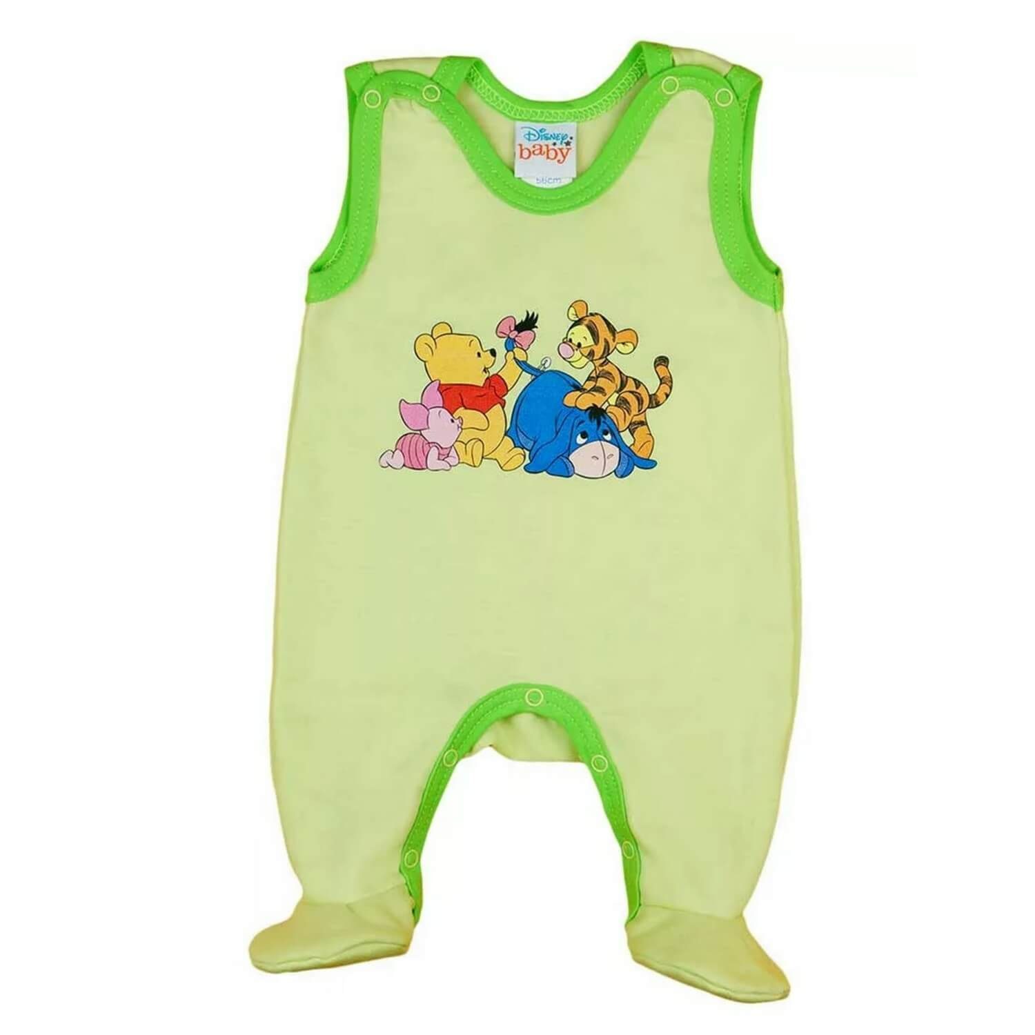 Babybogi Strampler »Disney Winnie The Pooh für Junge Mädchen Unisex  Ärmelloser Baby-Strampler mit Fuß Lime« online kaufen | OTTO
