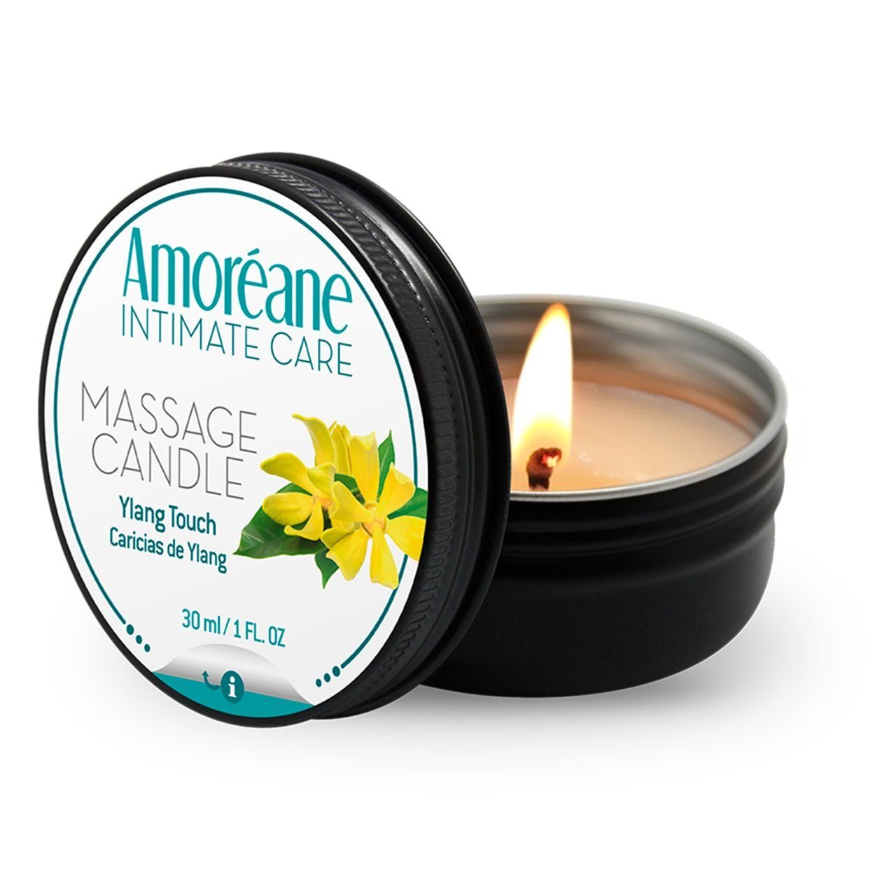 Massagekerze 150 ml - AMOREANE Massage Candle Ylang Touch 30ml, 5 pcs