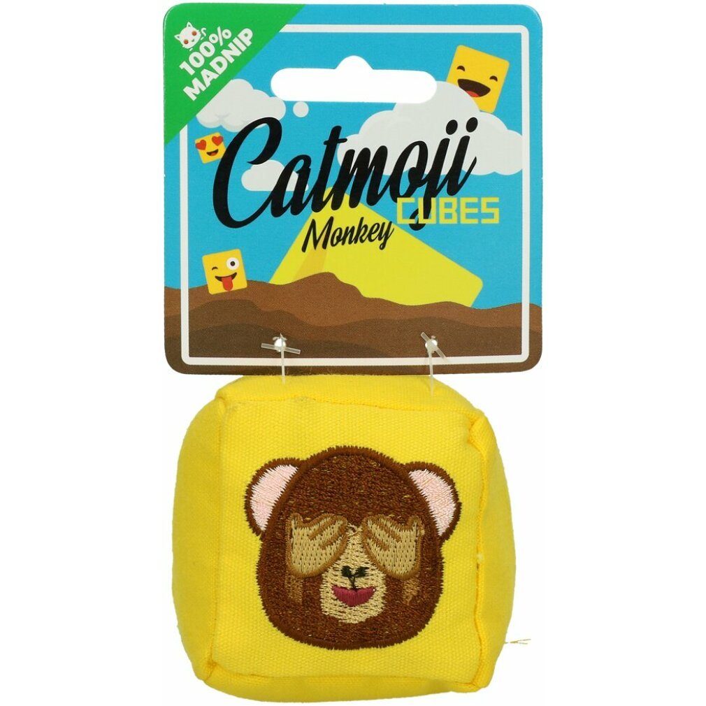Tierkuscheltier Emoji Cat Cube Monkey (mit MadNip)