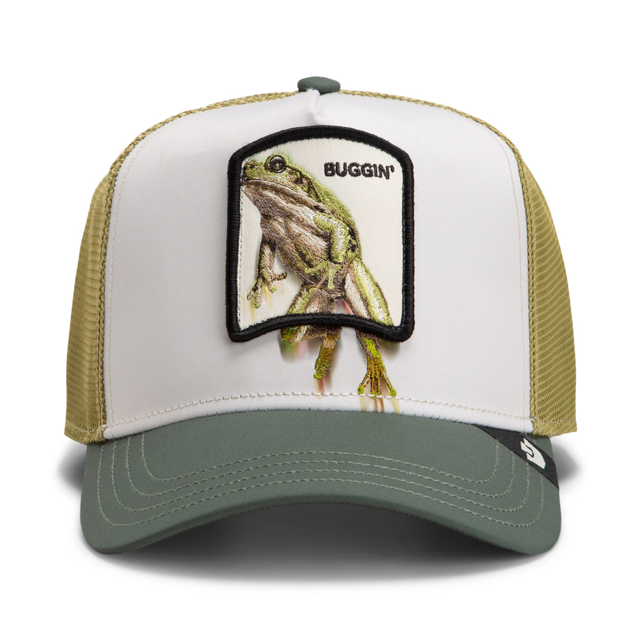 GOORIN Bros. Trucker Cap Goorin Bros. OG Trucker Cap Elevated Mesh Migration Buggin Chalk/Palm (Basecap, Basecap, Meshcap, Trucker Kappe)