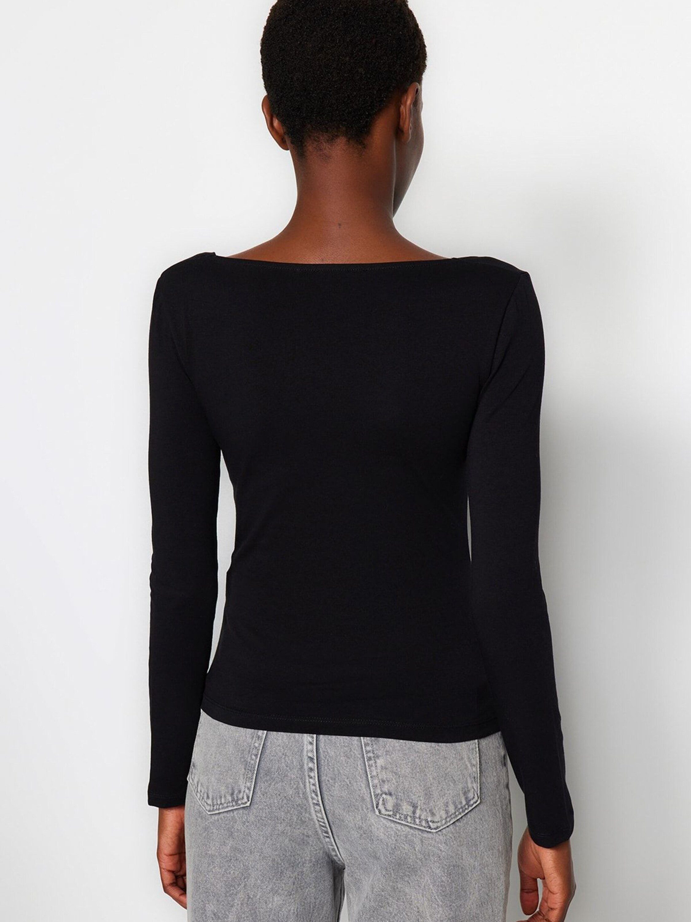 Trendyol Langarmshirt (1-tlg) Plain/ohne Details günstig online kaufen