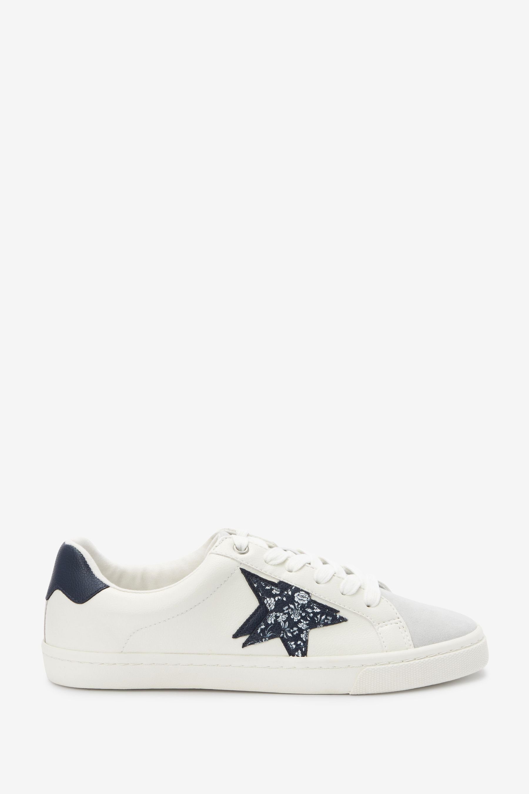 Next Forever Comfort Sneaker zum Schnüren mit Stern Sneaker (1-tlg) White/Blue