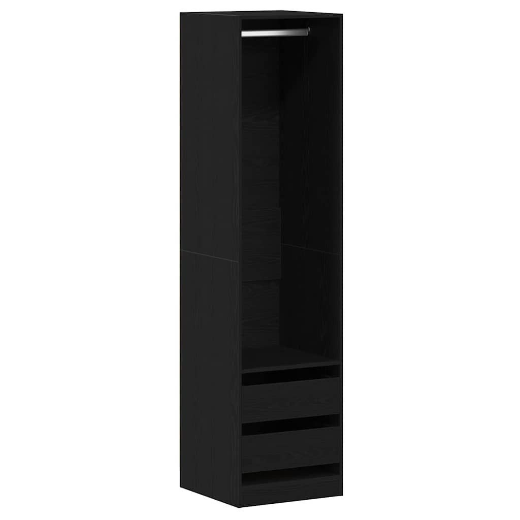 vidaXL Kleiderschrank Kleiderschrank mit Regal Schwarz Eichen-Optik 50 x 50 günstig online kaufen