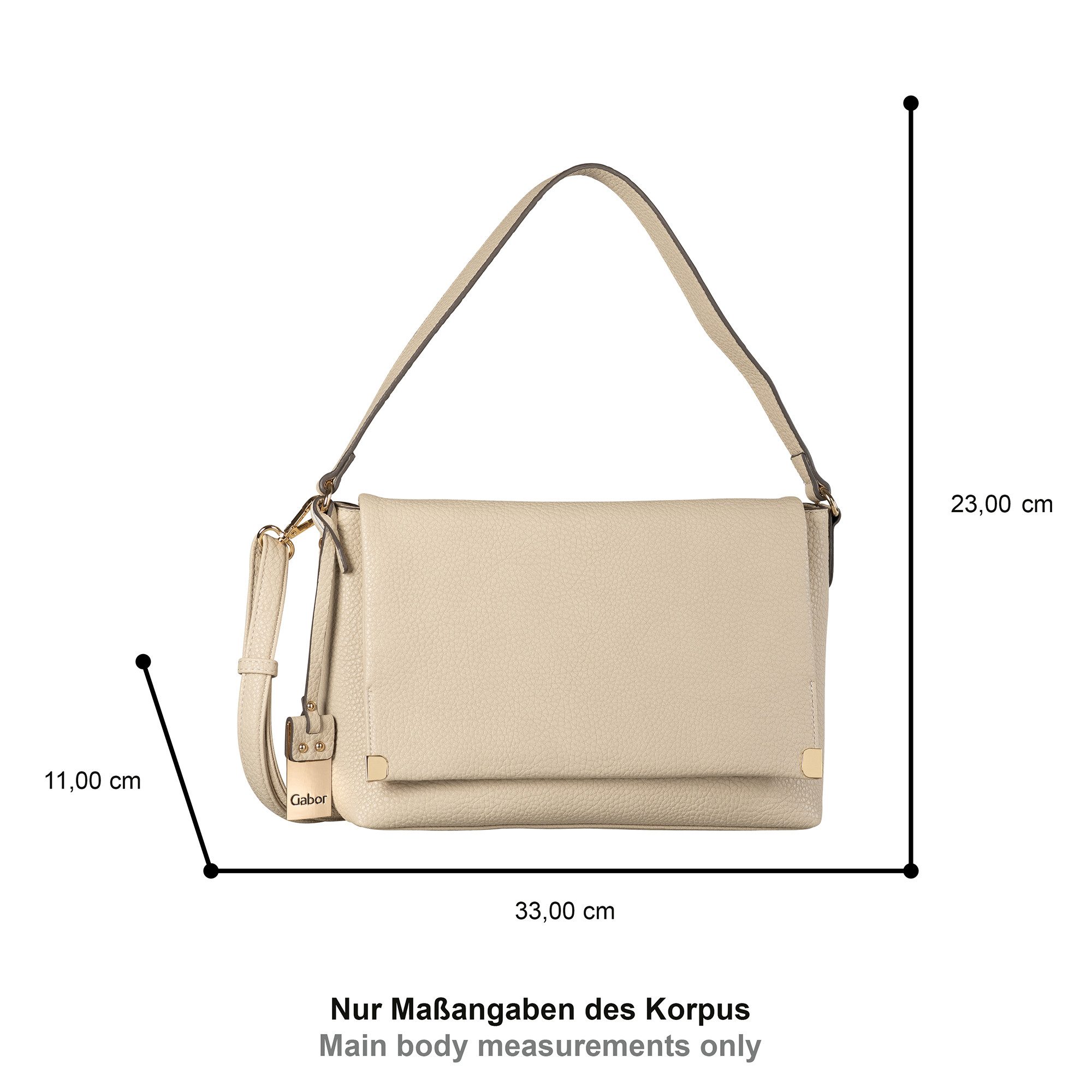 Gabor Umhängetasche Gela, weiches Kunstleder mit elegantem Schultergurt aus günstig online kaufen
