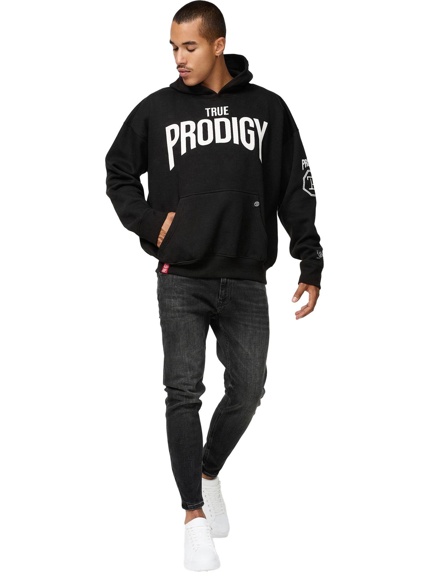 trueprodigy Hoodie Feith Logoprint Kapuze Kängurutasche
