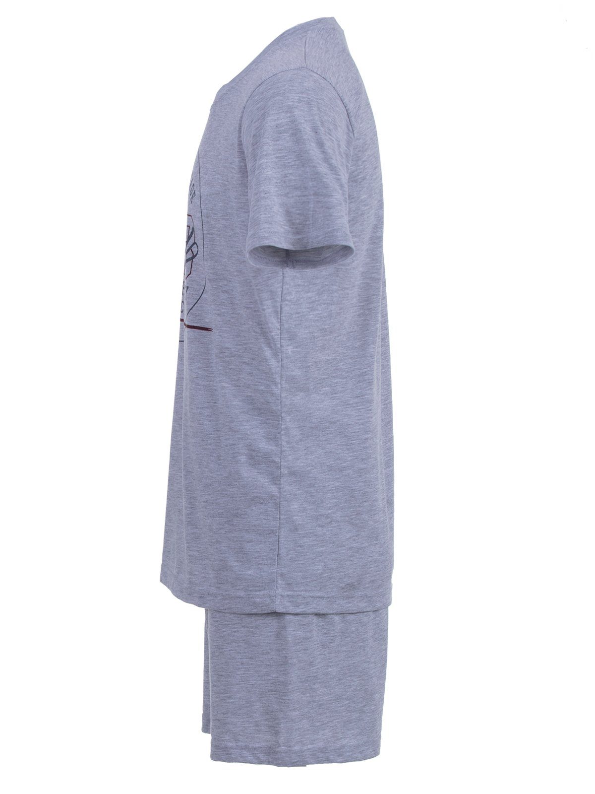 Schlafanzug grau Set - Shorty Pyjama Henry Vintage Terre