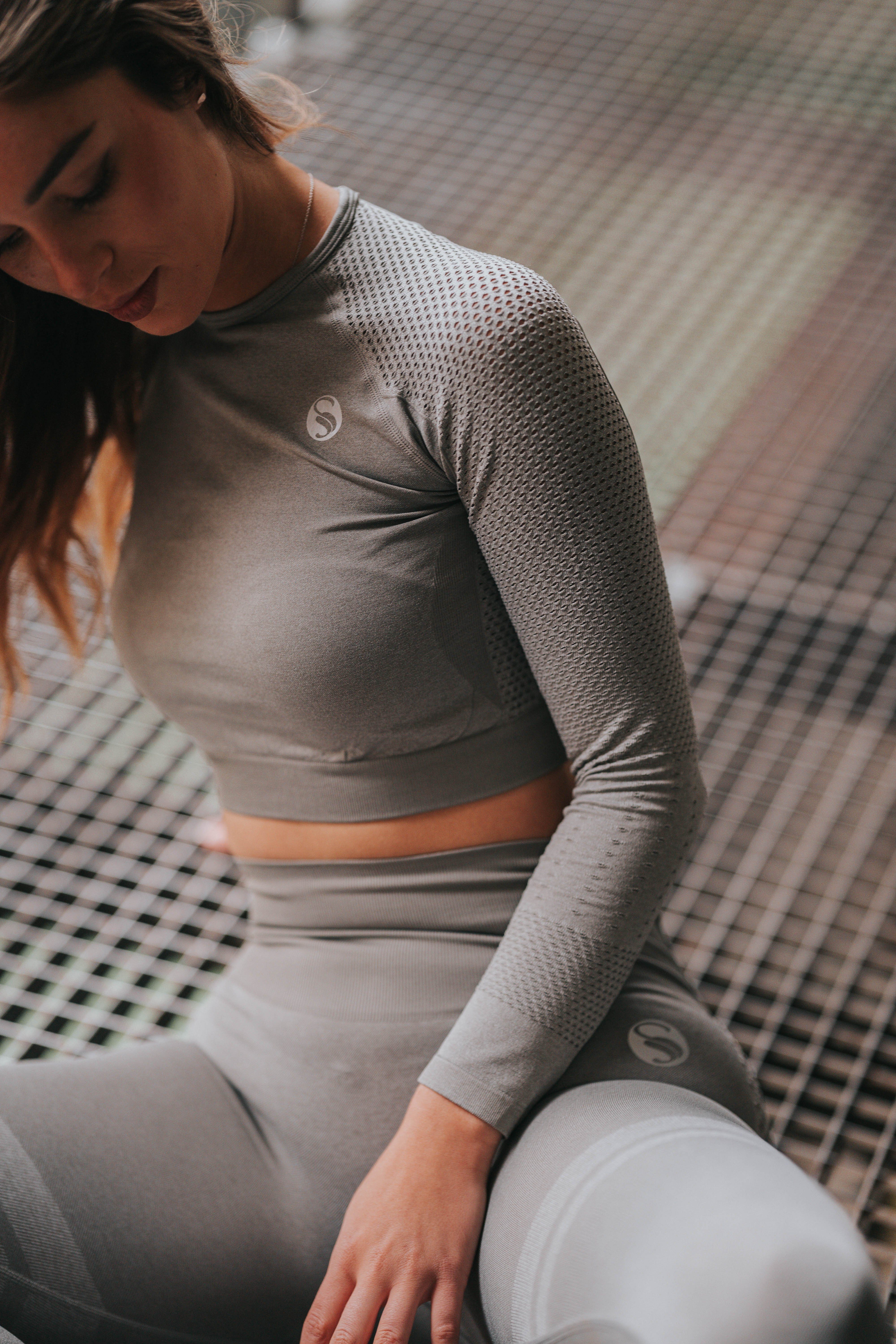 Stark Soul® Crop-Top Crop-Top Longsleeve Sport Top – Bild 5 von 5
