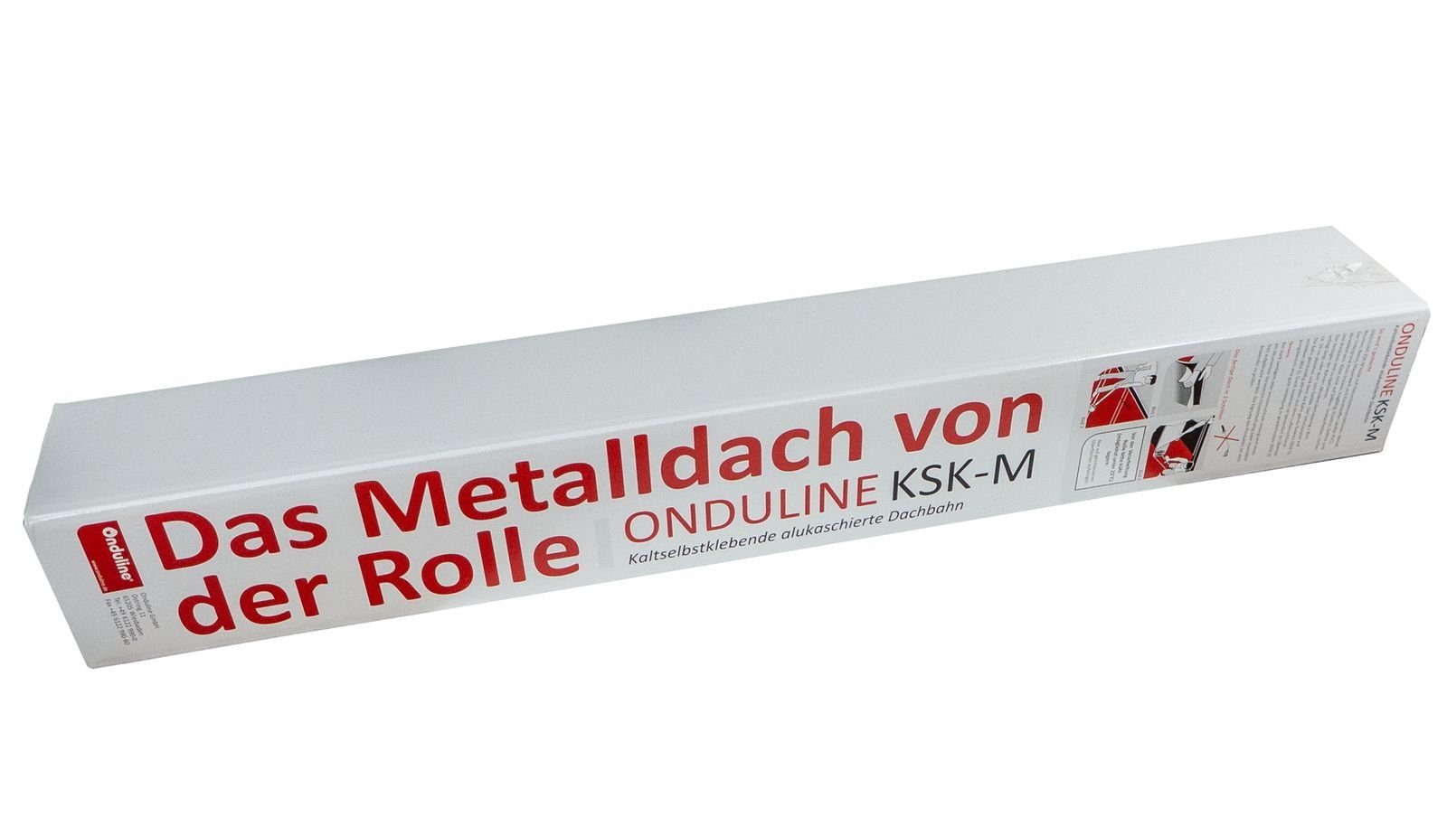 Onduline Dachbahn Dachbahn KSK-M 5m mit Aluminium-Oberschicht, Farbe: terracotta, (1-St), Dachfolie mit hoher Klebekraft