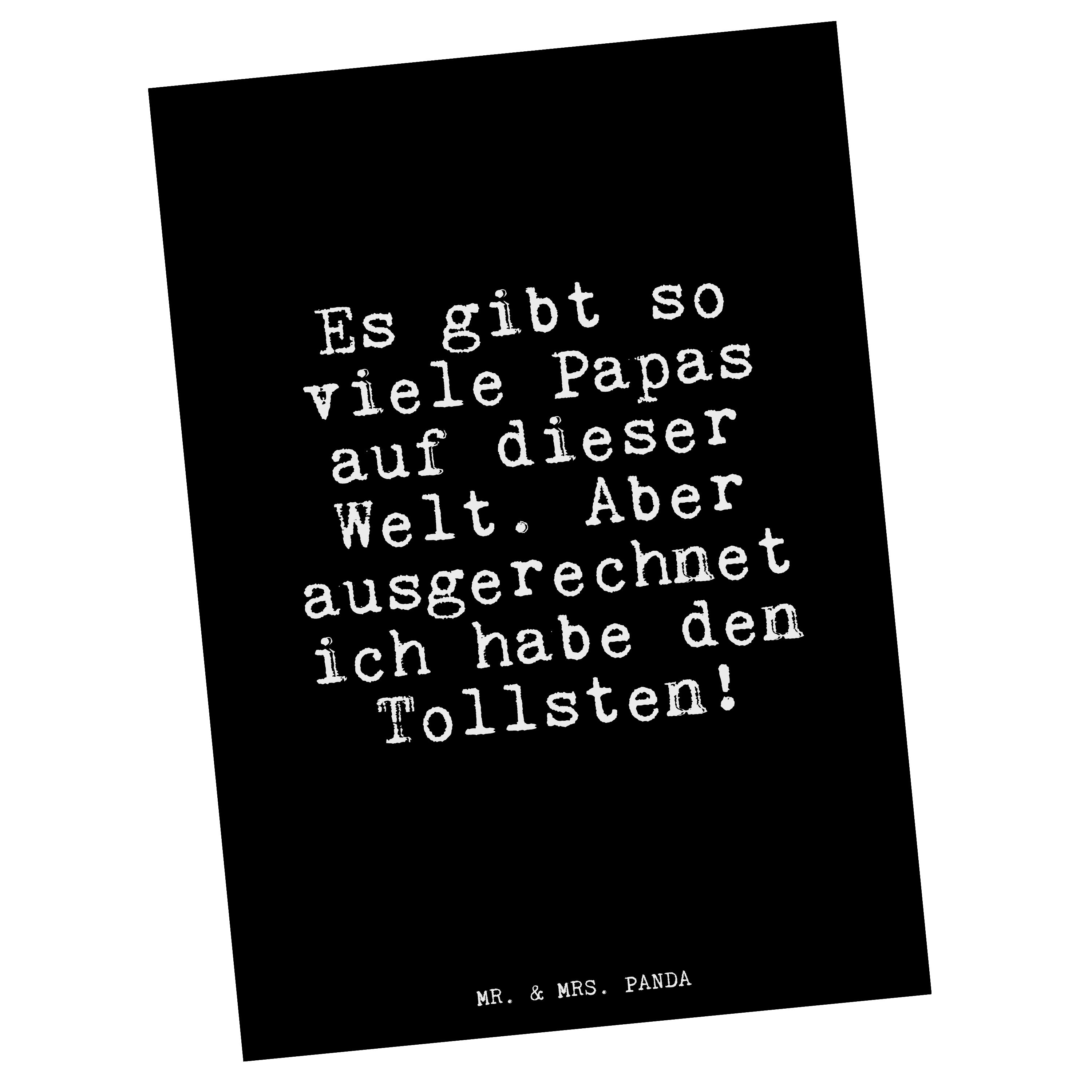 Mr. & Mrs. - Es Schwarz Geschenk, viele... so Postkarte Panda gibt Einl lustig, Ansichtskarte, 