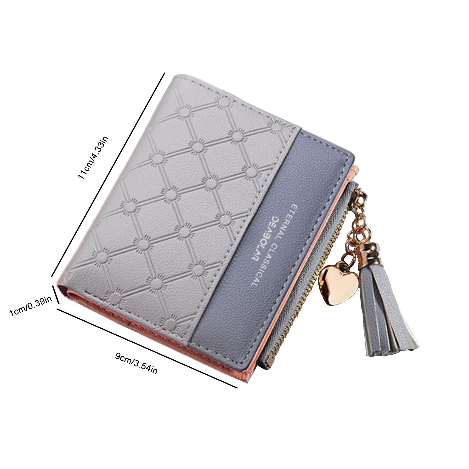 REDOM Geldbörse Slim Wallet Damenbörse Portmonee Kurz Geldbeutel (Frauen Ha günstig online kaufen