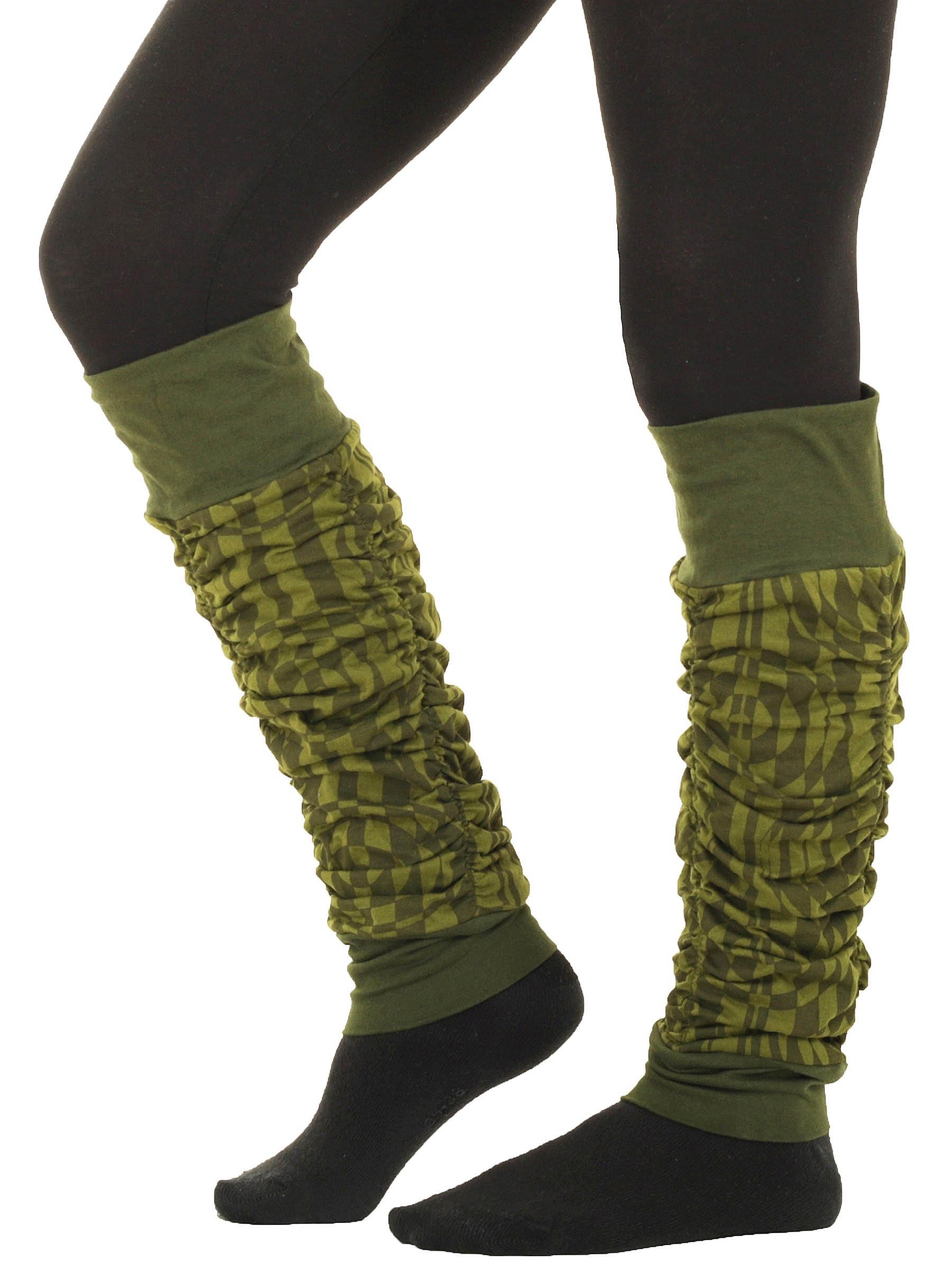 Stulpen aus PUREWONDER lw33 Grün Baumwolle Beinstulpen (1 Einheitsgröße Paar) leichter