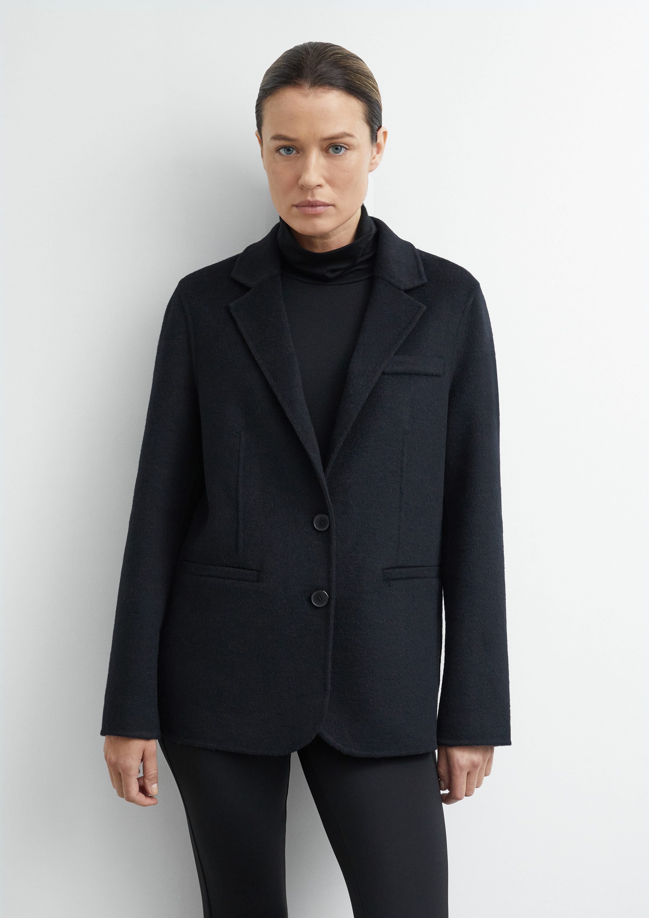 comma Jackenblazer Indoor-Blazer Indoor-Blazer aus hochwertigem Doubleface-Wollmix