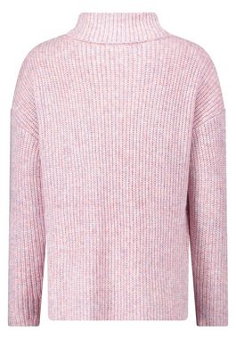 Cartoon Strickpullover mit Turtle Neck (1-tlg) Schlitz