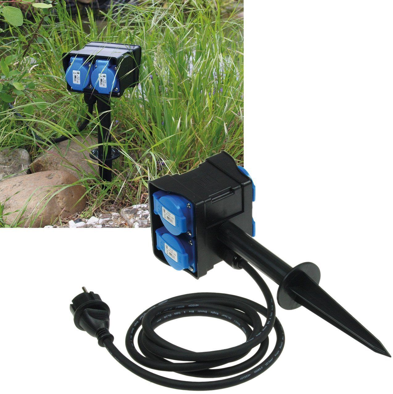 ChiliTec Gartensteckdose »ChiliTec Gartensteckdose mit Erdspieß 4