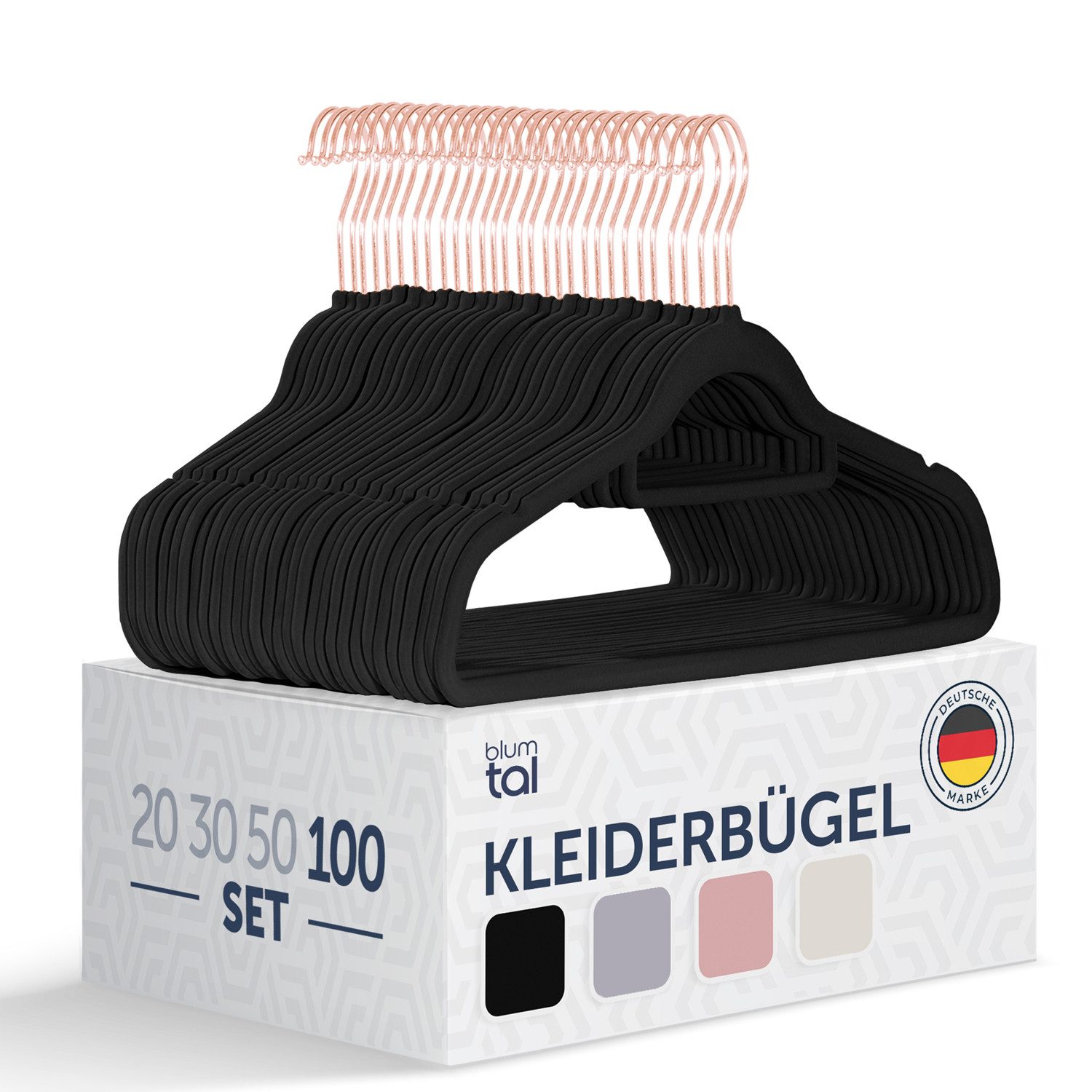 Blumtal Kleiderbügel Rutschfest - Samtoptik - günstig online kaufen