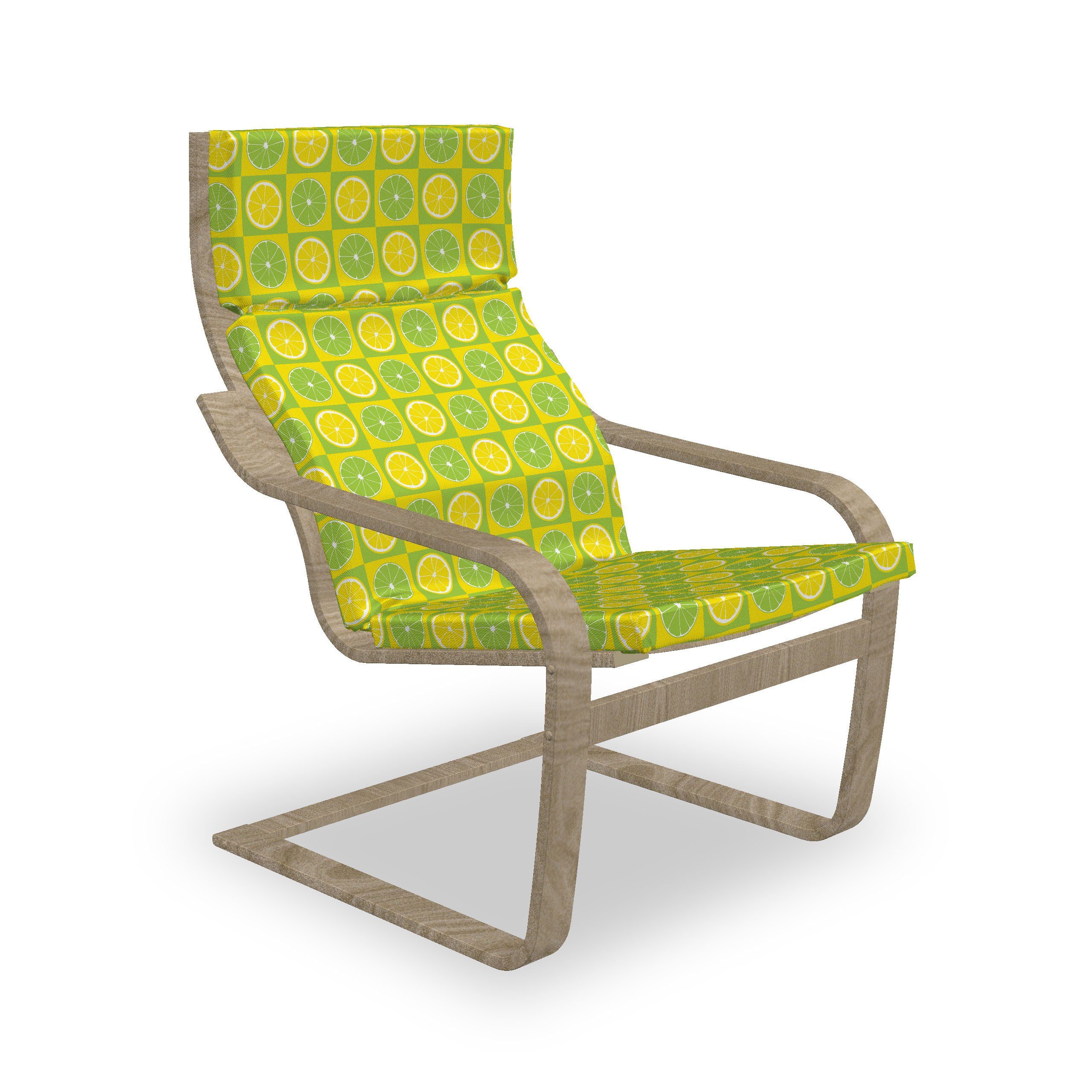 Abakuhaus Stuhlkissen Sitzkissen mit Stuhlkissen mit Hakenschlaufe und Reißverschluss, Lime Green Lemon Lime Pop-Art