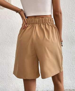 AFAZ New Trading UG 2-in-1-Shorts Lockere Hosen, lässige Damen-Shorts mit hoher Taille und weitem Bein