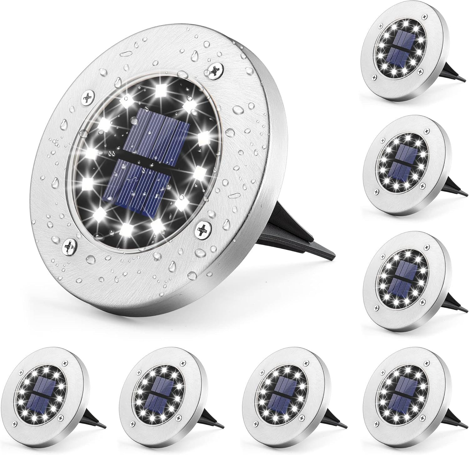 RWEUOQ LED Solarleuchte Solar Bodenleuchten Aussen, günstig online kaufen