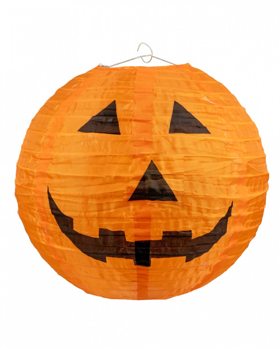 Horror-Shop Dekoobjekt Halloween Kürbis Lampion für Innen & Außen 30cm Ø