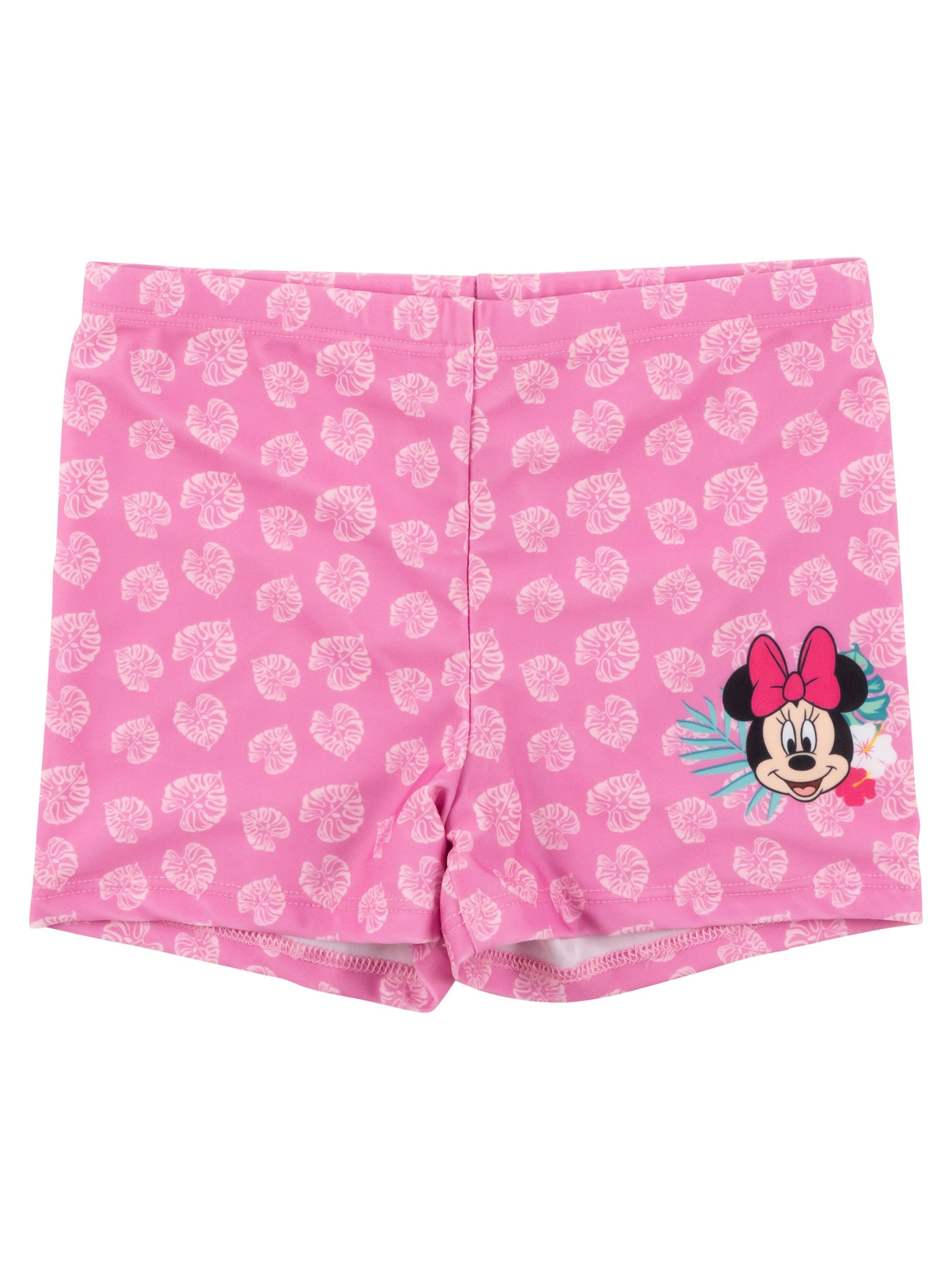 United Labels® Badeanzug Minnie Mouse Schwimmset UV-Schutz 30 Badeanzug langarm Shirt Hose