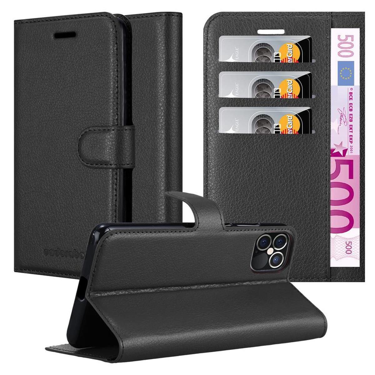 Cadorabo Handyhülle für iPhone 12 / 12 PRO Hülle Apple iPhone 12 / 12 PRO, Hülle Schutzhülle mit Standfunktion, Kartenfach und Magnetverschluss