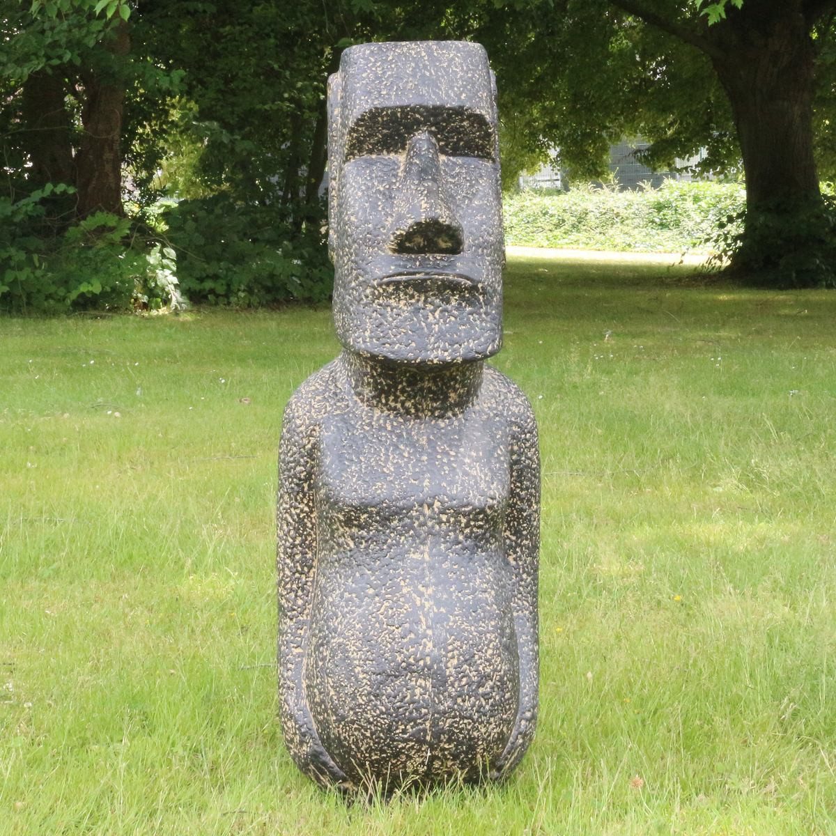 Oriental Galerie Dekofigur Osterinsel Moai Gartenfigur GRC 100 cm (1 St)