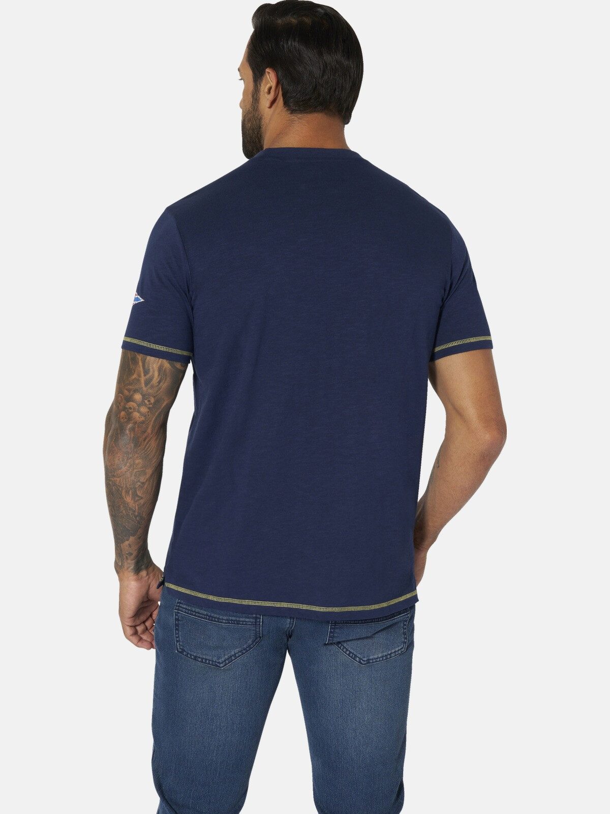 Jan Vanderstorm T-Shirt MATTGUR mit Brust- und Ärmelprint günstig online kaufen