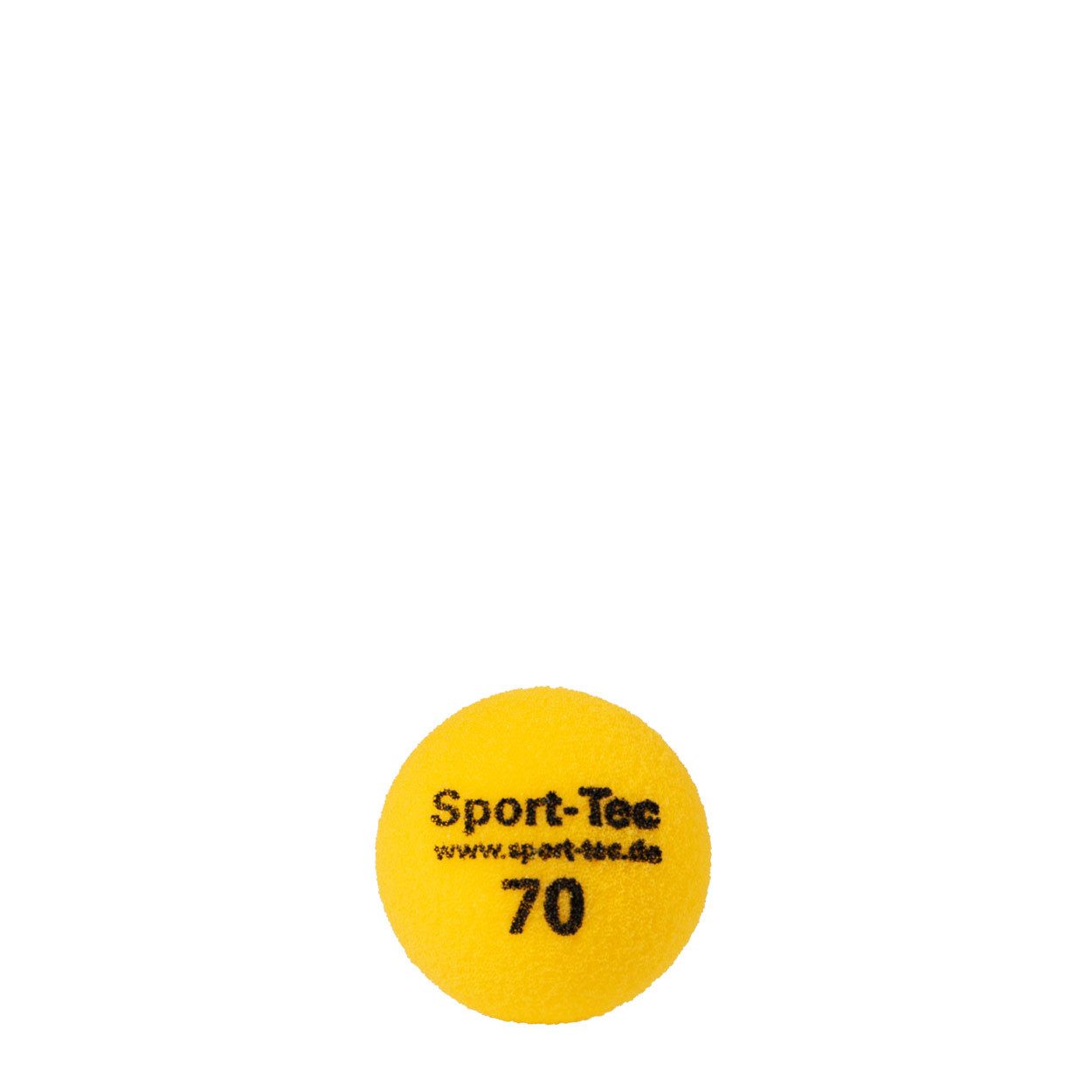 Sport-Tec Gymnastikball Schaumstoffball unbeschichtet, Ø 7 cm, gelb
