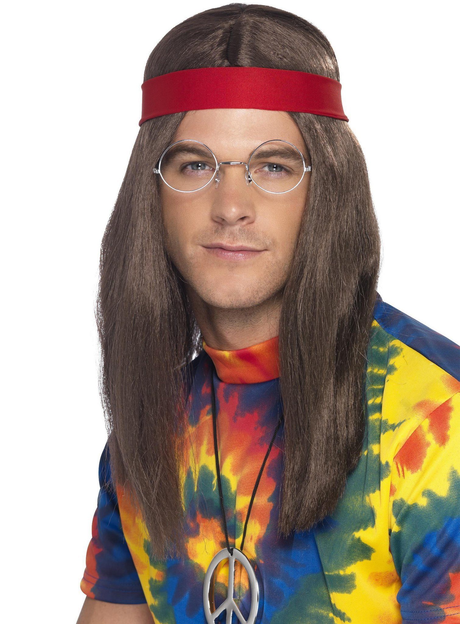 Hippie-Kostüm Hair Hippie Set - für Karneval Faschingskostüme