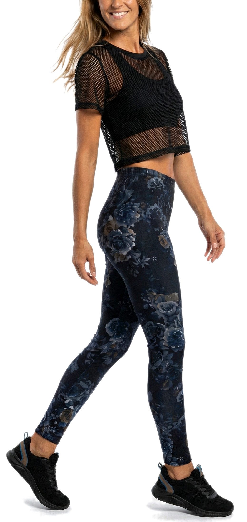 dy_mode Yogaleggings Damen Leggings mit Blumenprint Fitnesshose Leichte Spo günstig online kaufen