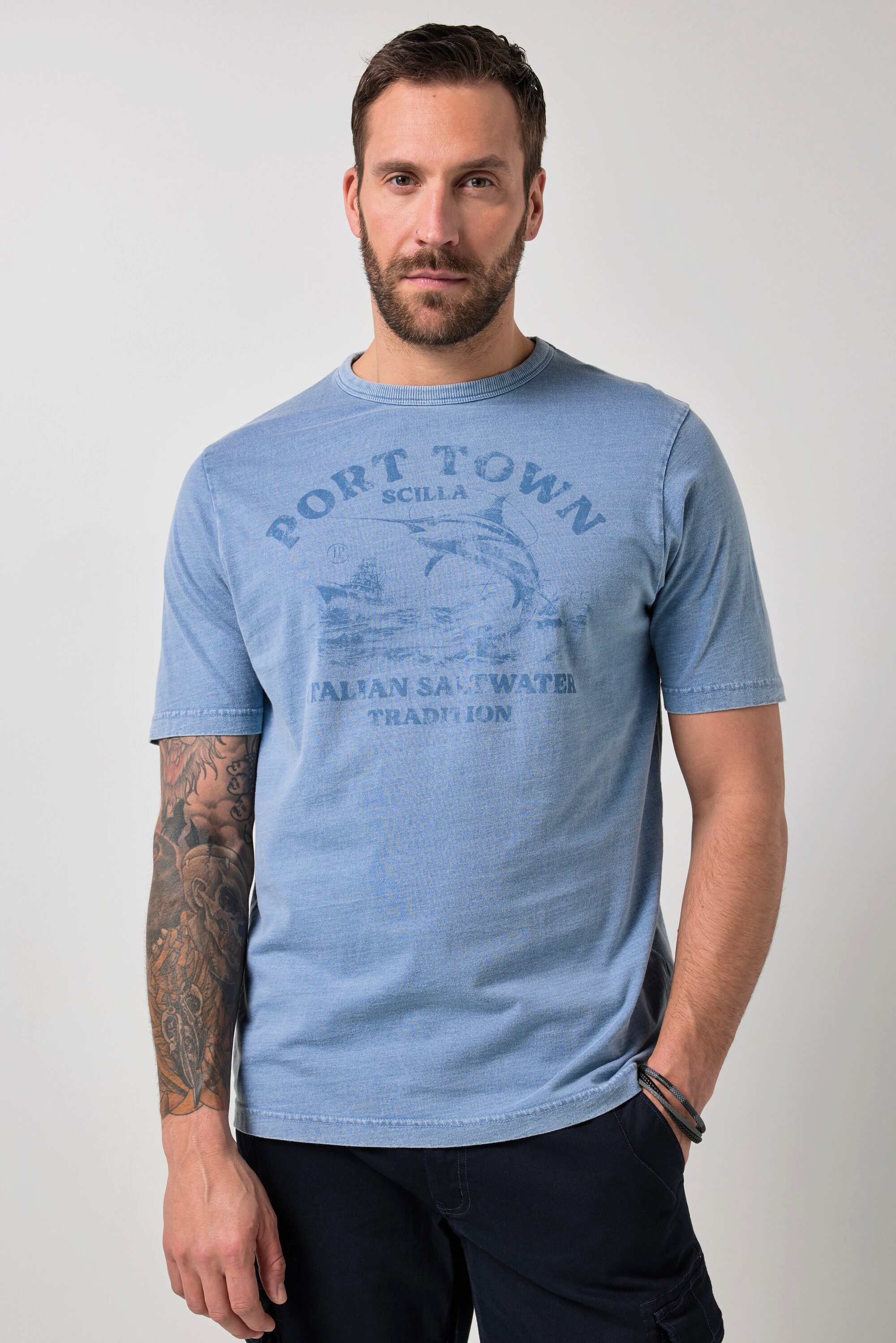 T-Shirt T-Shirt Halbarm Print bis 8 XL