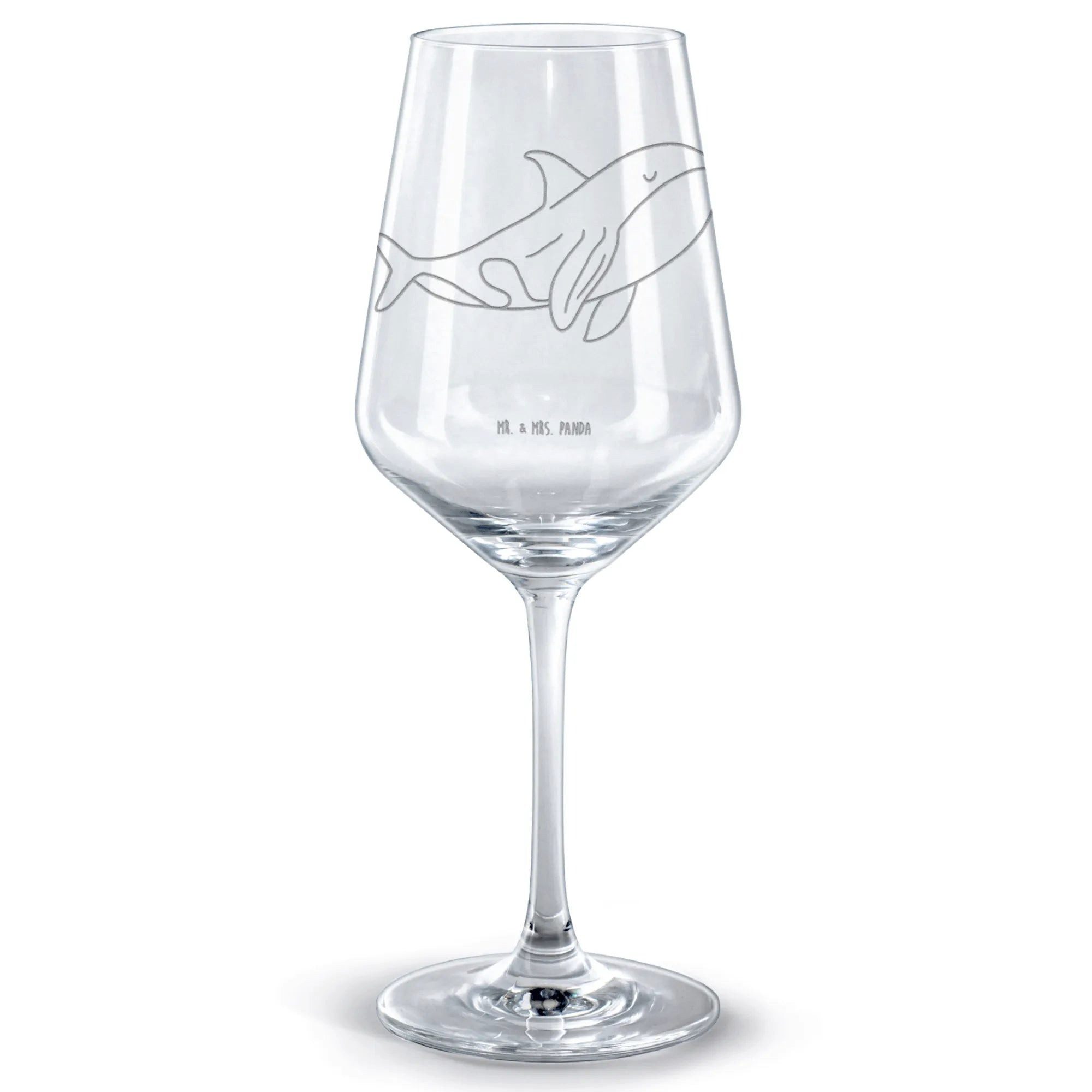 Mr. & Mrs. Panda Rotweinglas Orca, Rotweinglas, Transparent, Rotweinglas Für Rotweinverkostung, Me, Premium Glas, Rotweinglas Für Weinliebhaber Burgunderglas Rotweinglas Design