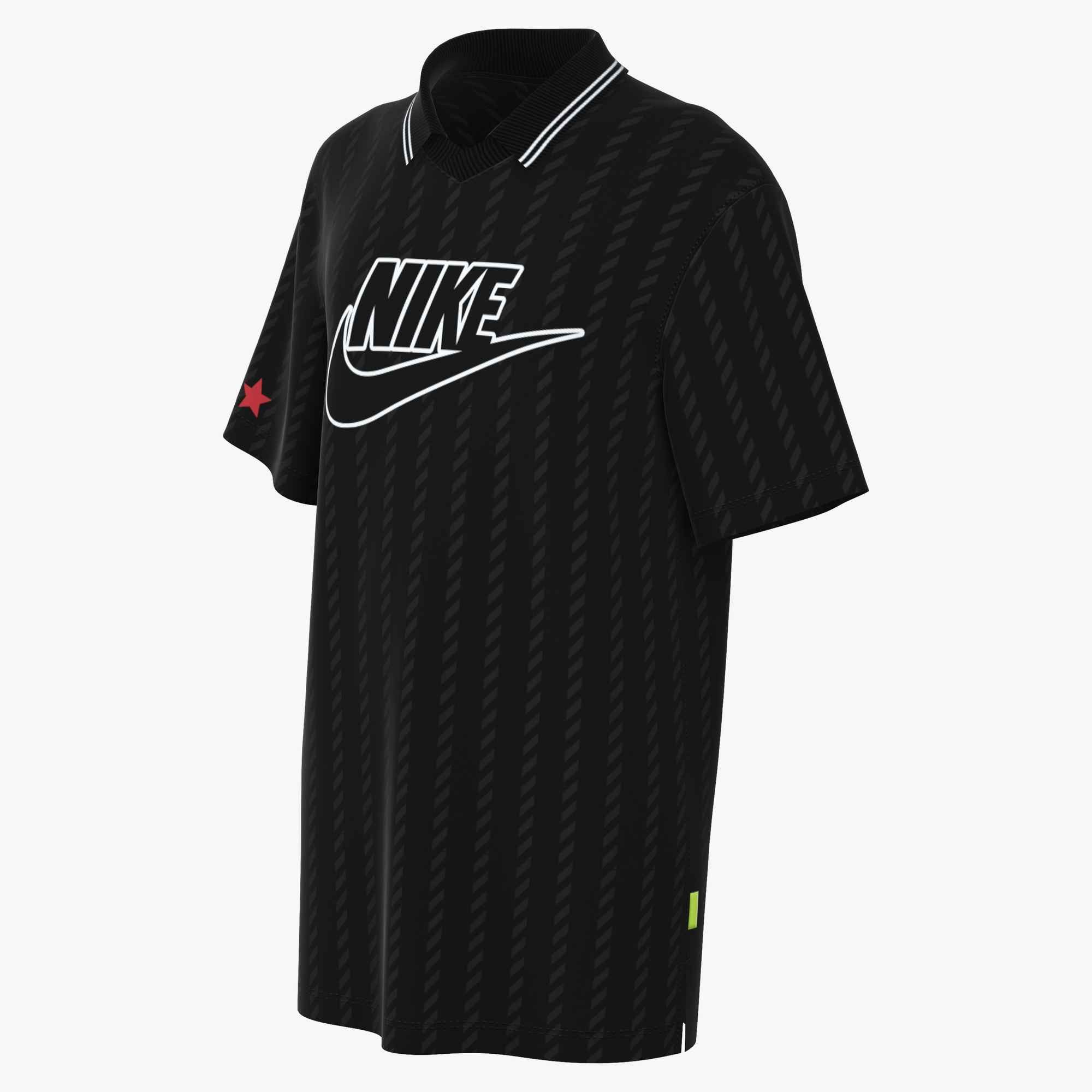Nike Sportswear Shirtkleid G NSW CLN JERSEY SS DRESS für sportliche Aktivitäten, aus Jacquard-Strick, Oversized Fit