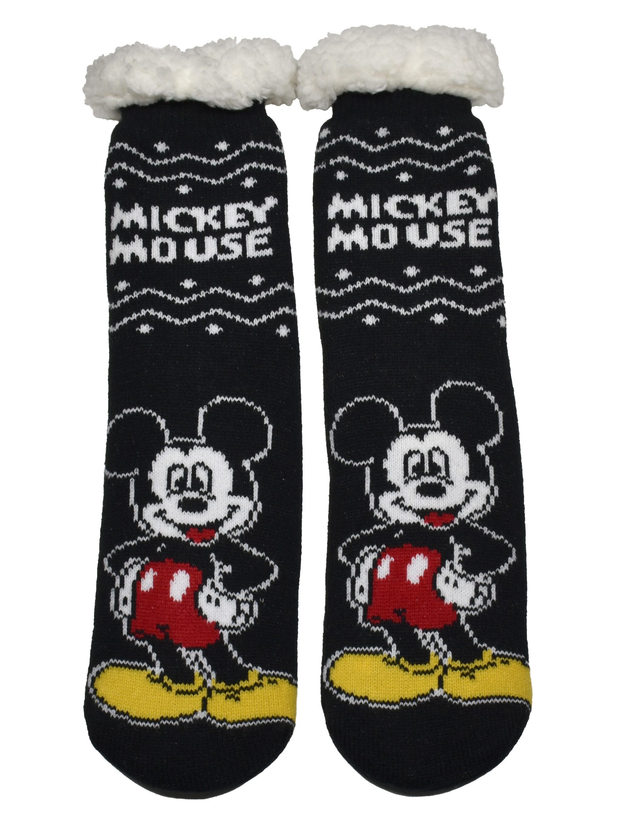 United Labels® Socken Disney Mickey Maus Hüttensocken Haussocken Kuschelsocken Socken