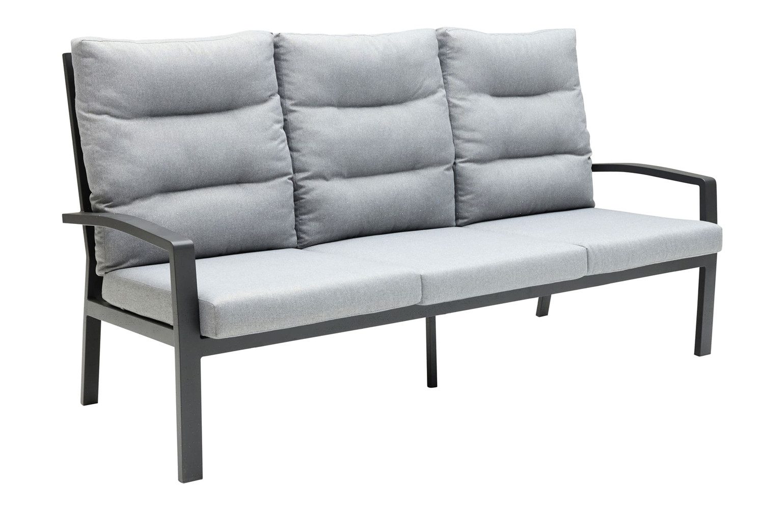 dasmöbelwerk Loungesofa Loungesofa Burundi 3-Sitzer 210cm Gartensofa mit Polster Anthrazit