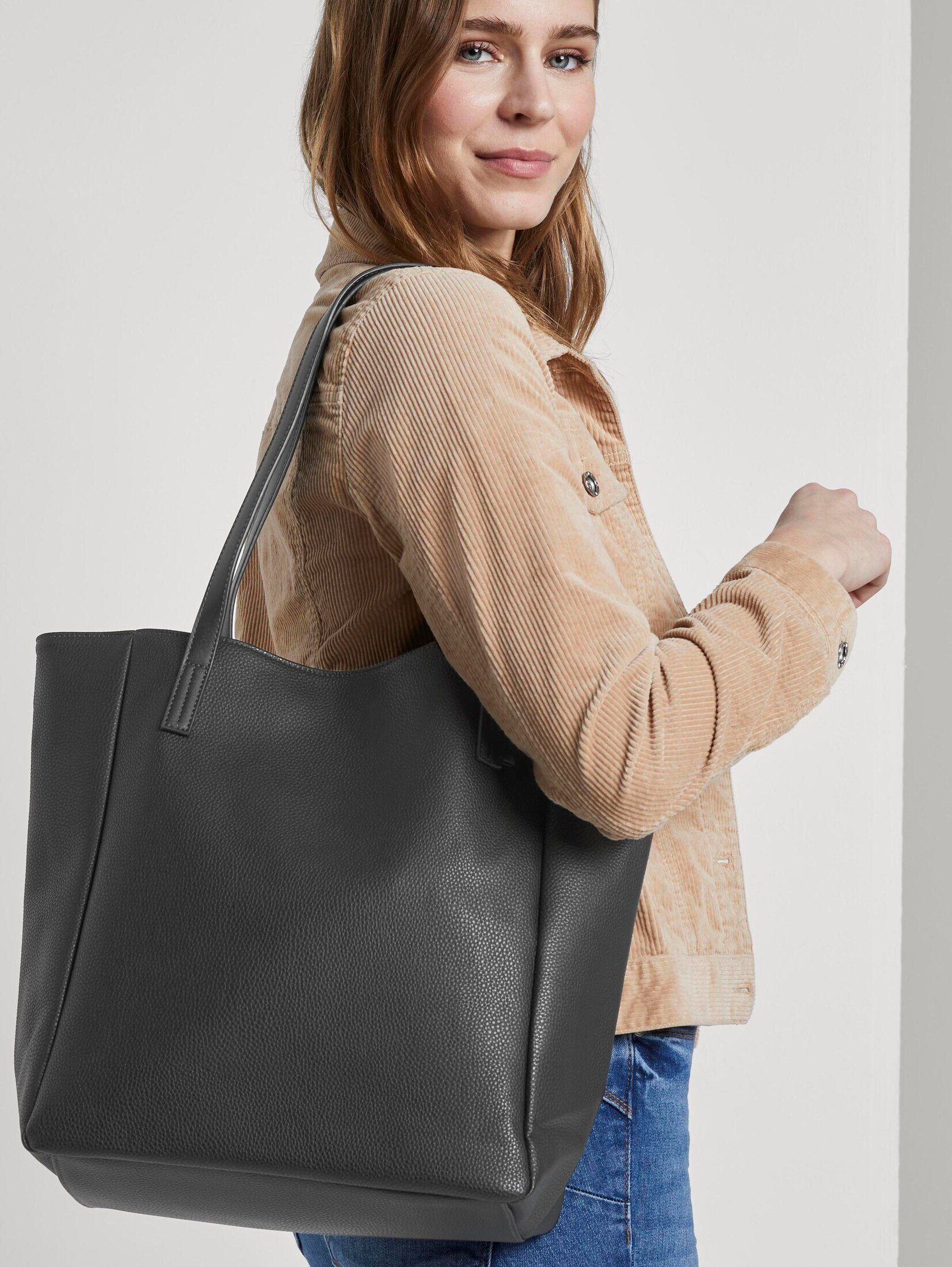 TOM TAILOR Denim Handtasche Bags, TTARONA L Shopper aus Lederimitat