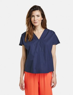 GERRY WEBER Klassische Bluse Legeres Blusenshirt aus Baumwolle