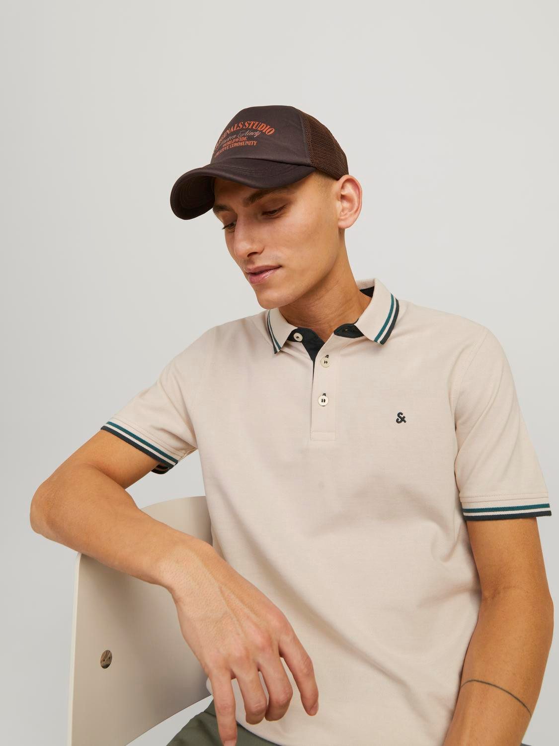 Jack & Jones Poloshirt JJEPAULOS POLO SS NOOS Baumwolle, slim fit günstig online kaufen