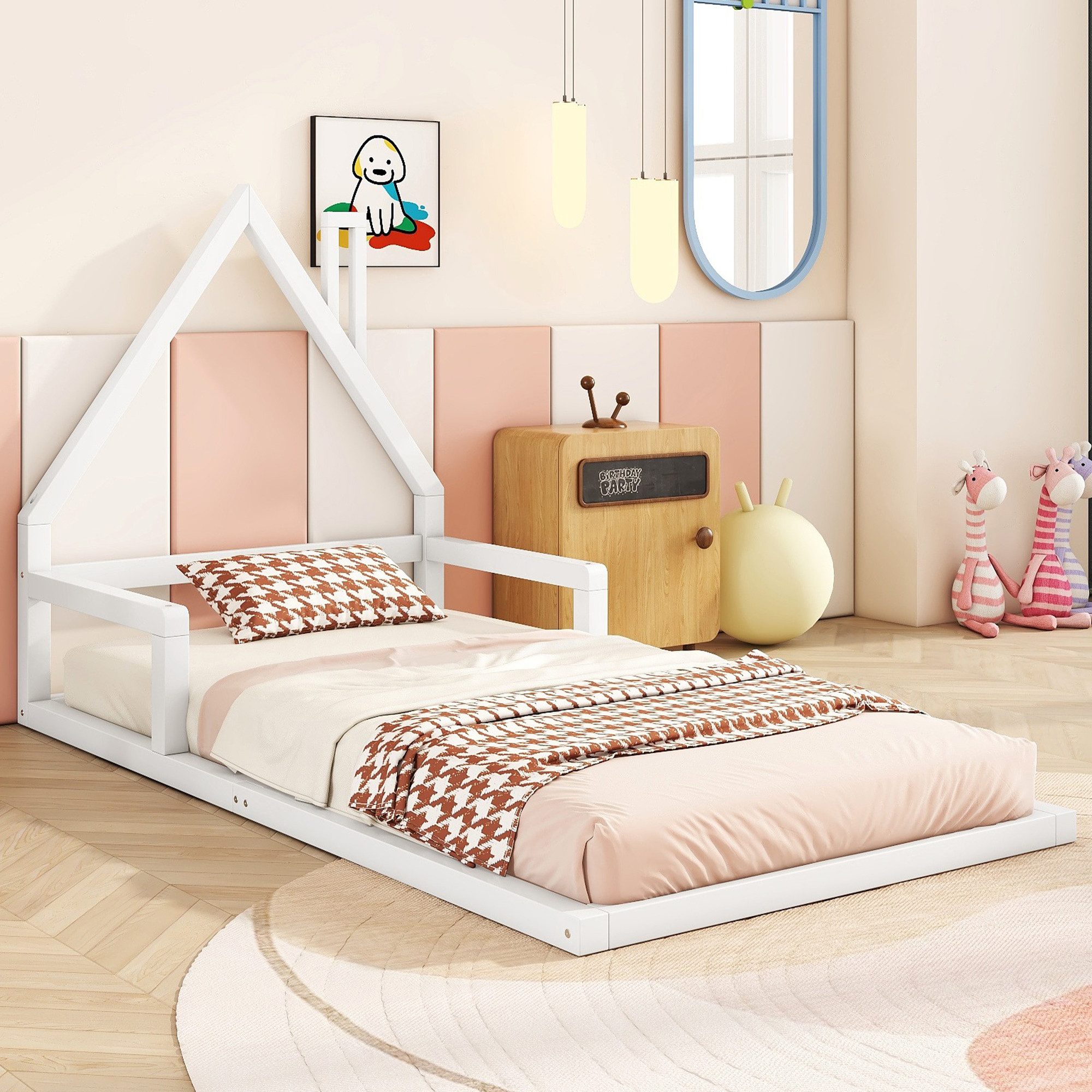 SOFTWEARY Kinderbett mit Lattenrost, 90x200 cm, günstig online kaufen