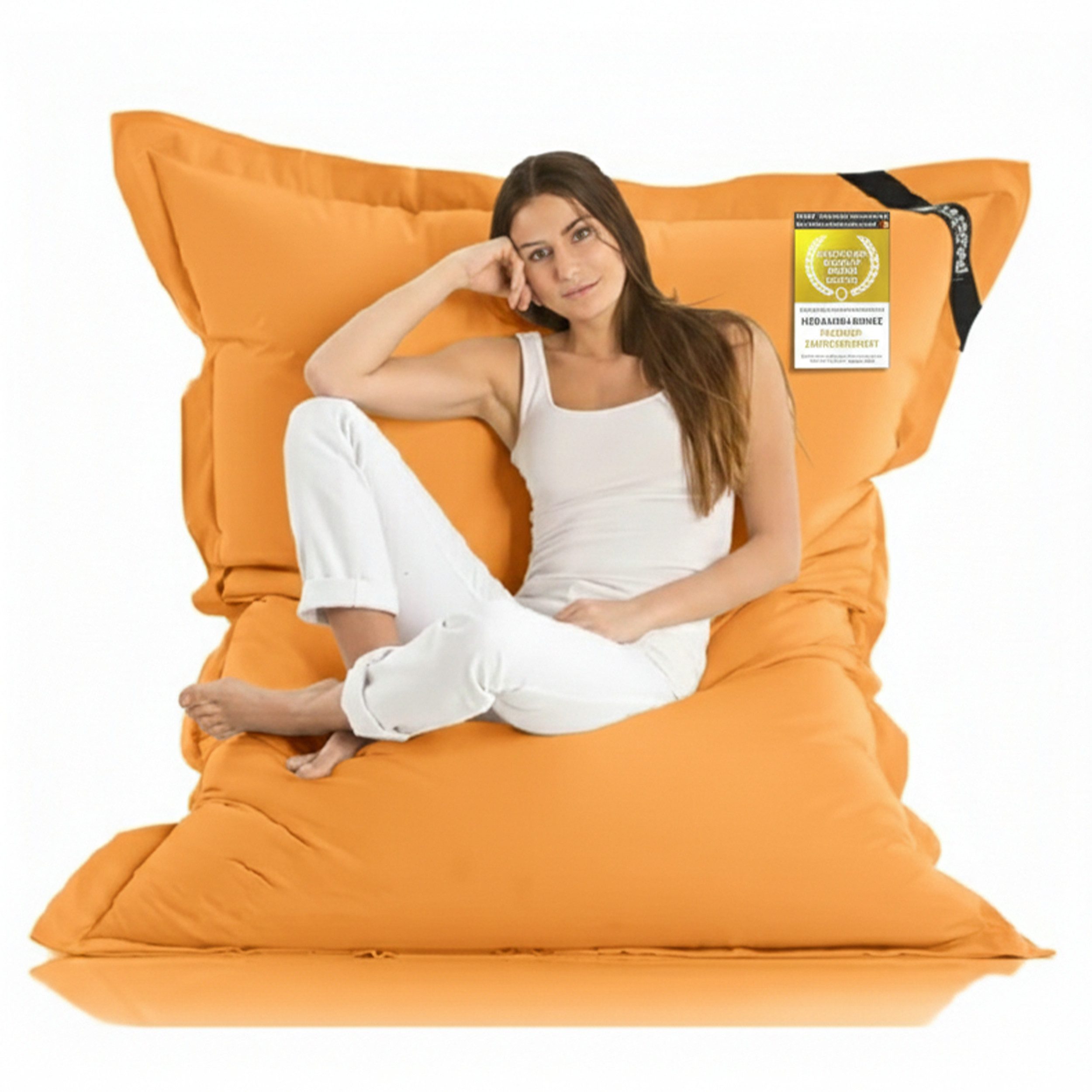 LazyBag Sitzsack Lazybag – XXL Nylon Sitzsack – Wasserfest, Innen und Außen,180x140 cm (Sitzkissen Bean-Bag, Nylon Bezug), 180 x 140 cm