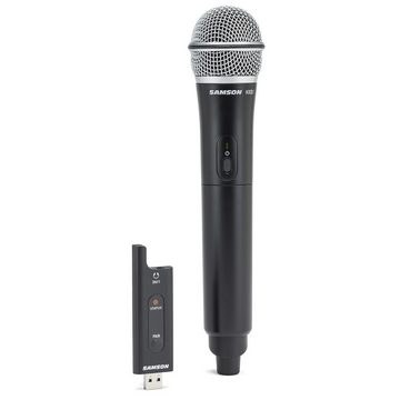 Samson Mikrofon XPD2HQ6 (Drahtloses USB-Handmikrofon), Inkl keepdrum Kopfhörer