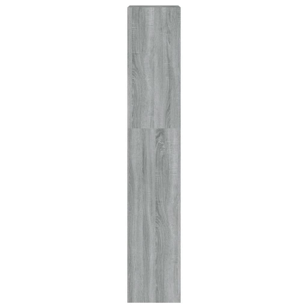 möbelando Bücherregal Ziegelheim, BxHxT: Sonoma aus Grau in cm, 40x166x30 Holzwerkstoff