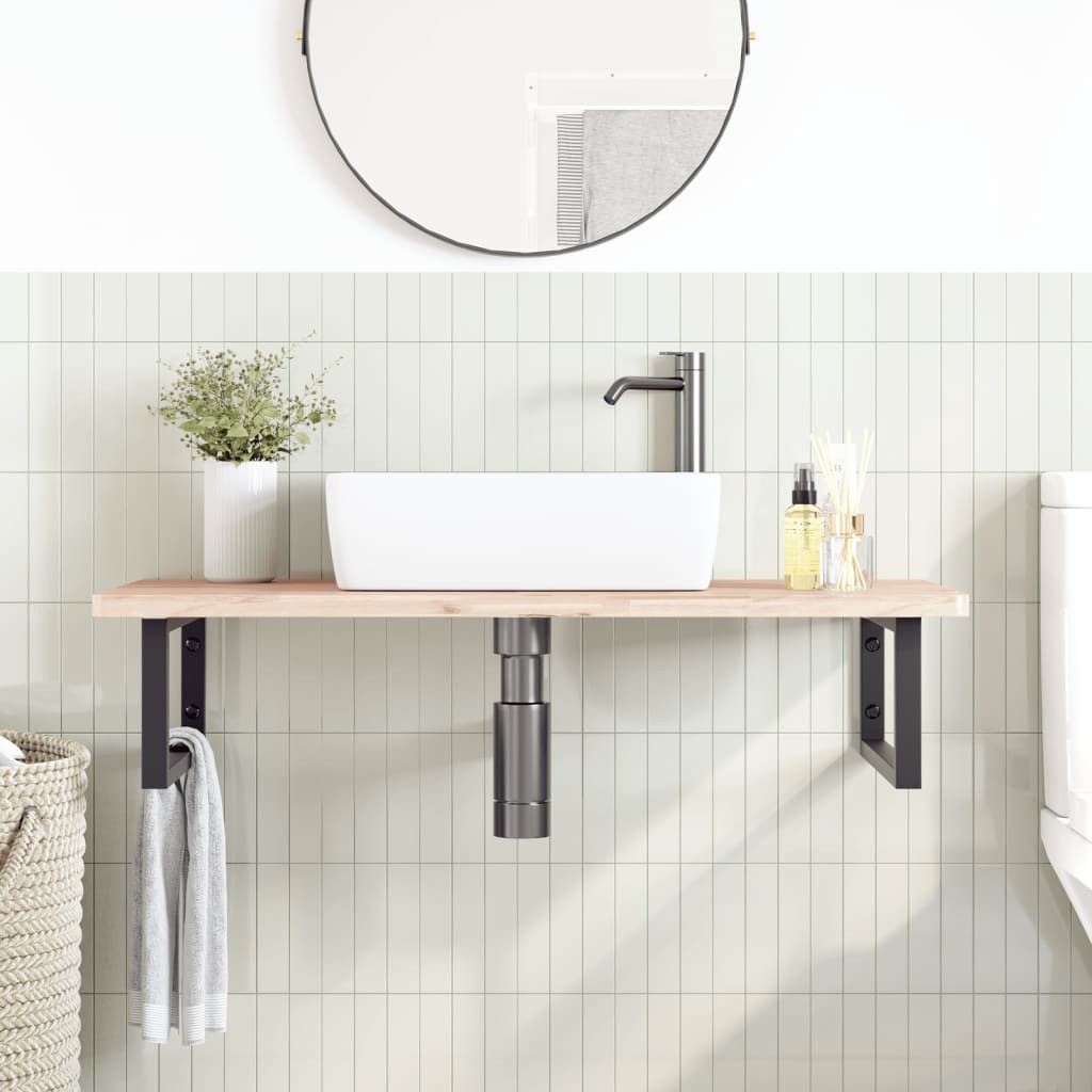 vidaXL Badezimmerspiegelschrank Waschbeckenregal Wandmontage Stahl und günstig online kaufen