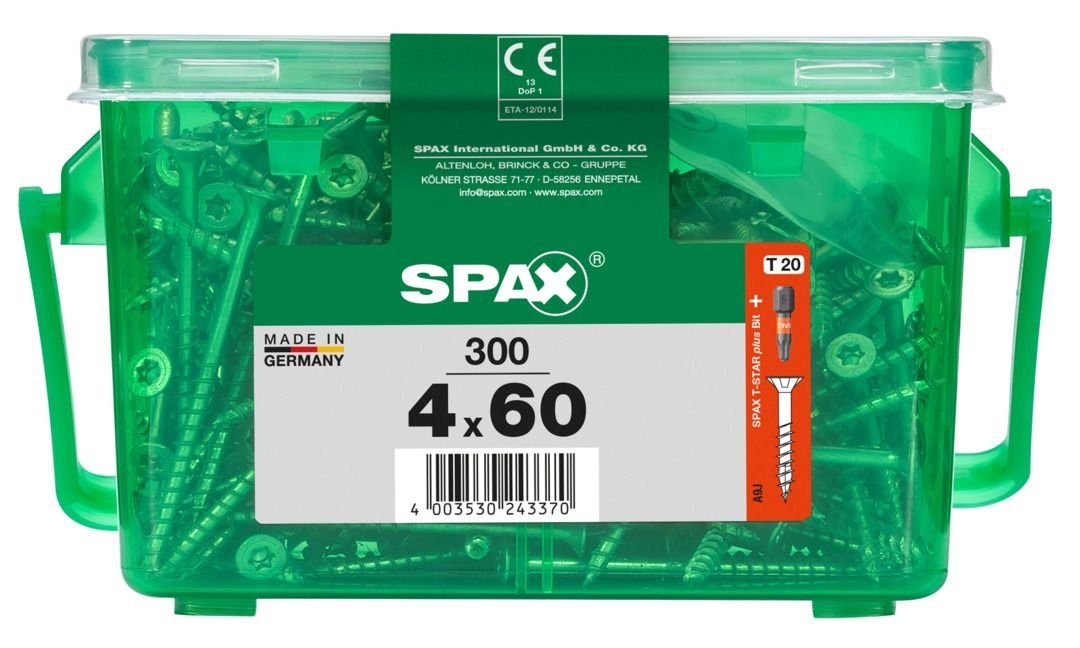 SPAX Holzbauschraube Spax Universalschrauben 4.0 x 60 mm TX 20 - 300